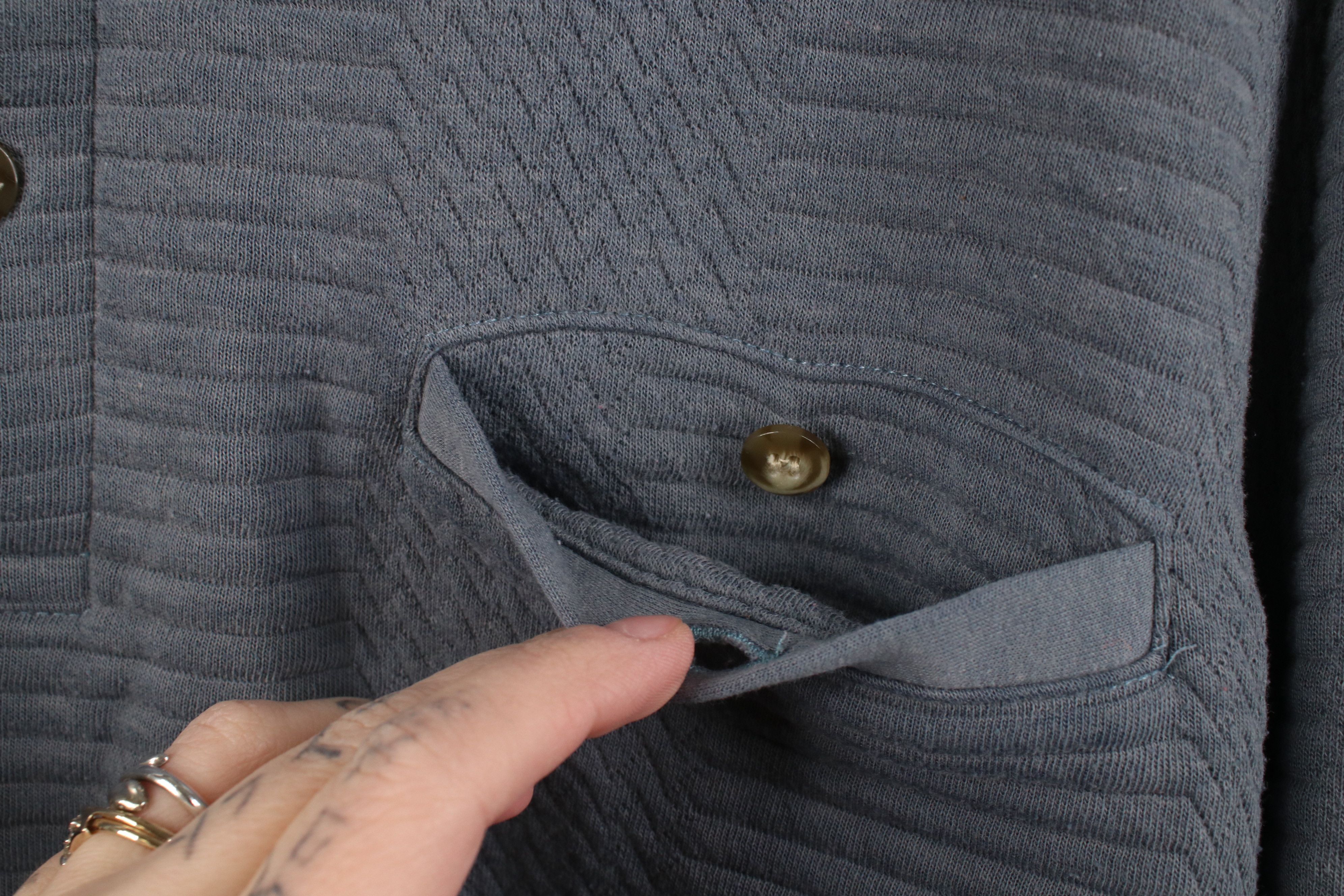 Vintage Vintage 90s Streetwear Ribbed Knit Pullover Polo Shirt Size US L / EU 52-54 / 3 - 6 Thumbnail