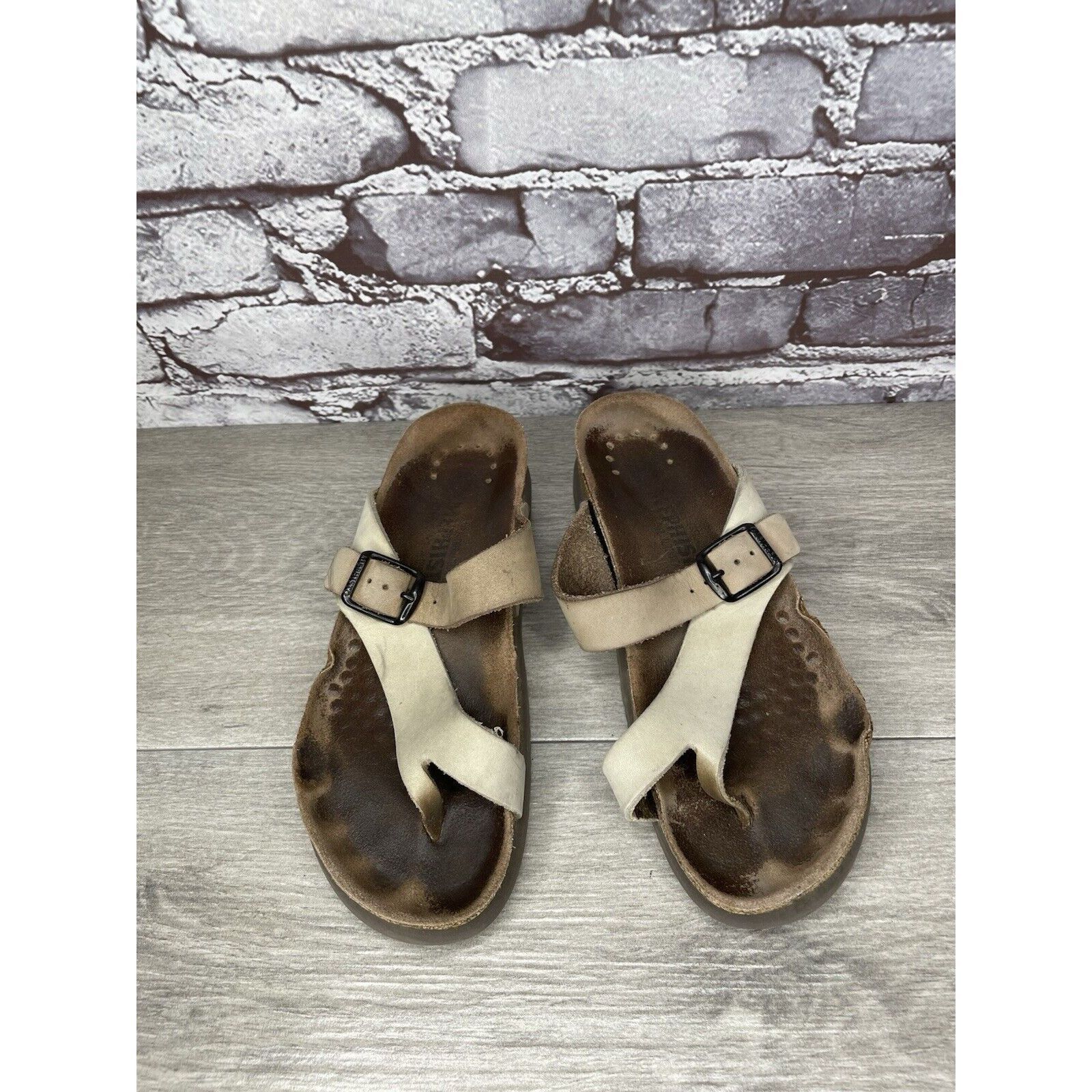 Mephisto Mephisto Helen Beige Nubuck Leather Slides Casual Sandals Wo Size US 6 / IT 36 - 2 Thumbnail