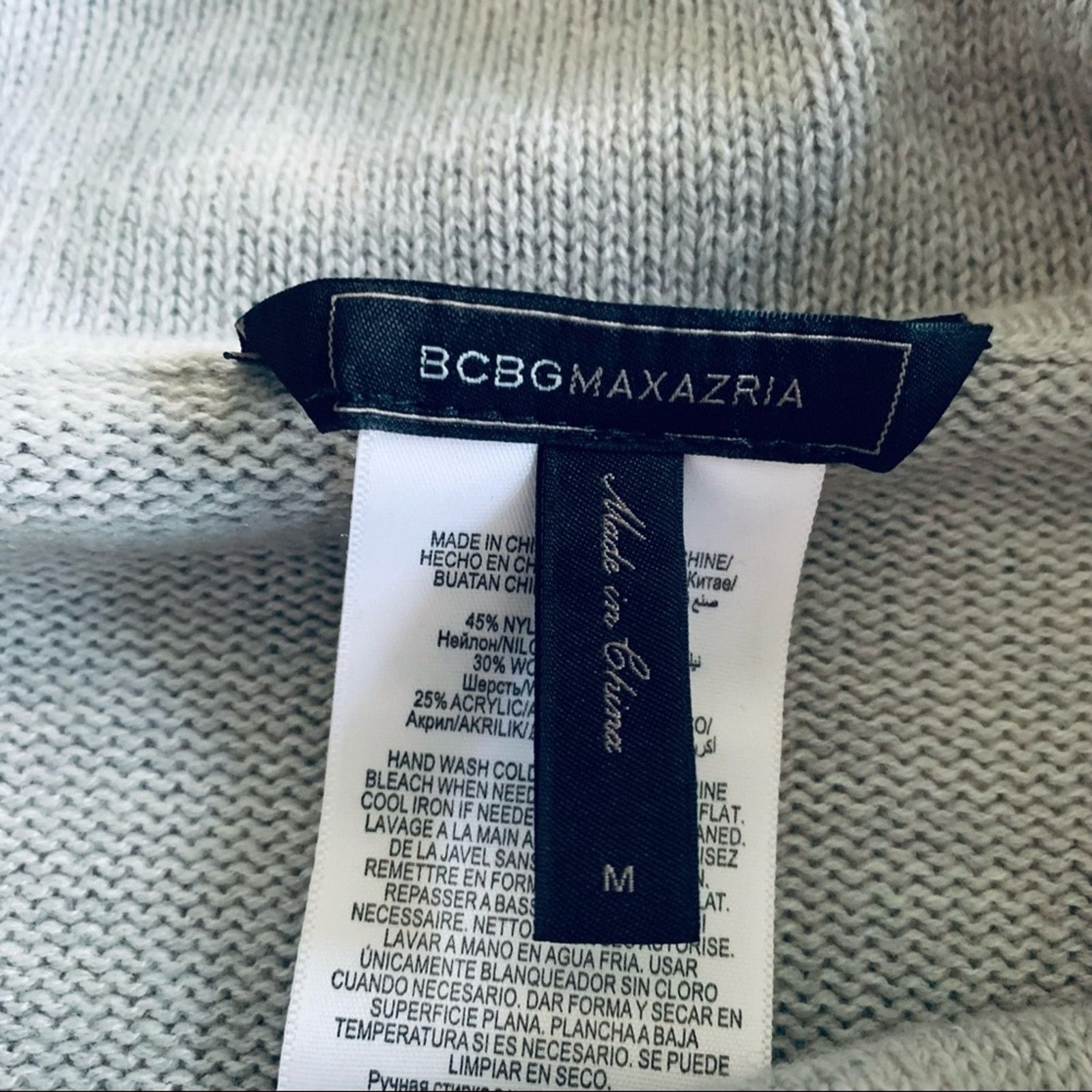 Bcbgmaxazria BcbgMaxazria Cowl Neck Wool Sweater size M Size M / US 6-8 / IT 42-44 - 7 Thumbnail