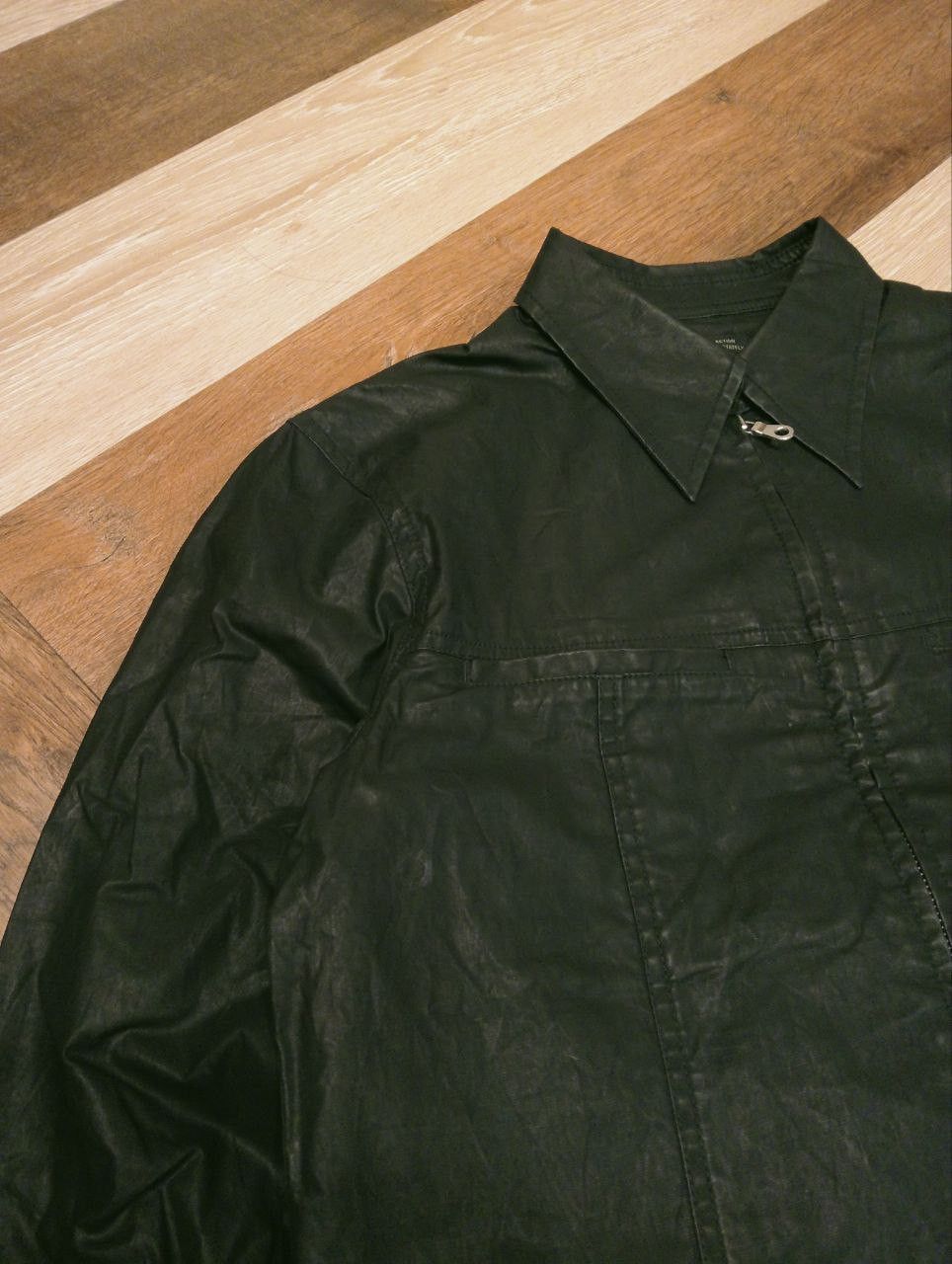 Nicole Club NICOLE CLUB JAPAN WAXED ZIPPER SHIRT - SIZE 48 Size US M / EU 48-50 / 2 - 5 Thumbnail