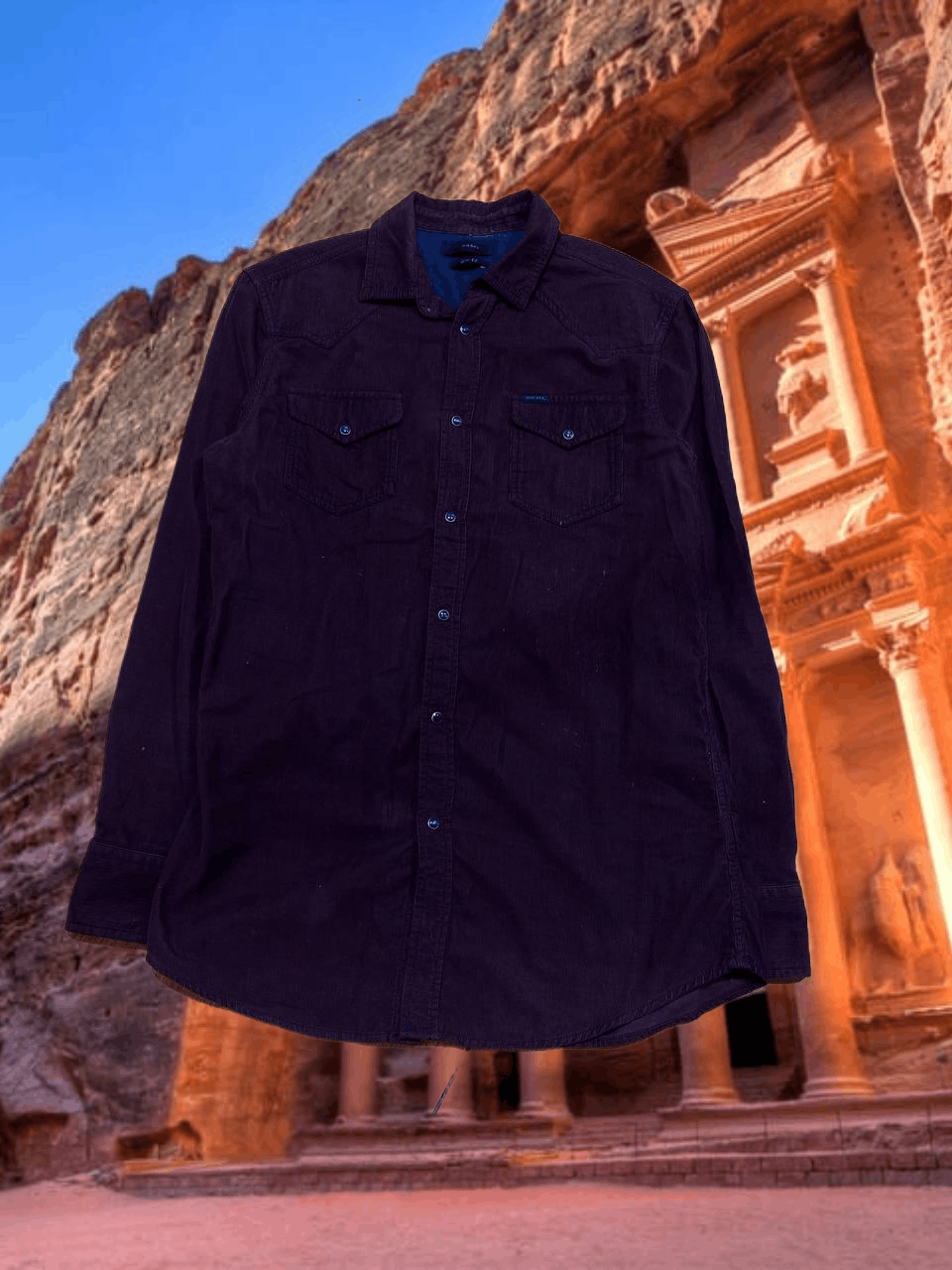 Diesel Vintage Shirt slim fit purple Y2K Diesel streetwear Size US M / EU 48-50 / 2 - 1 Thumbnail