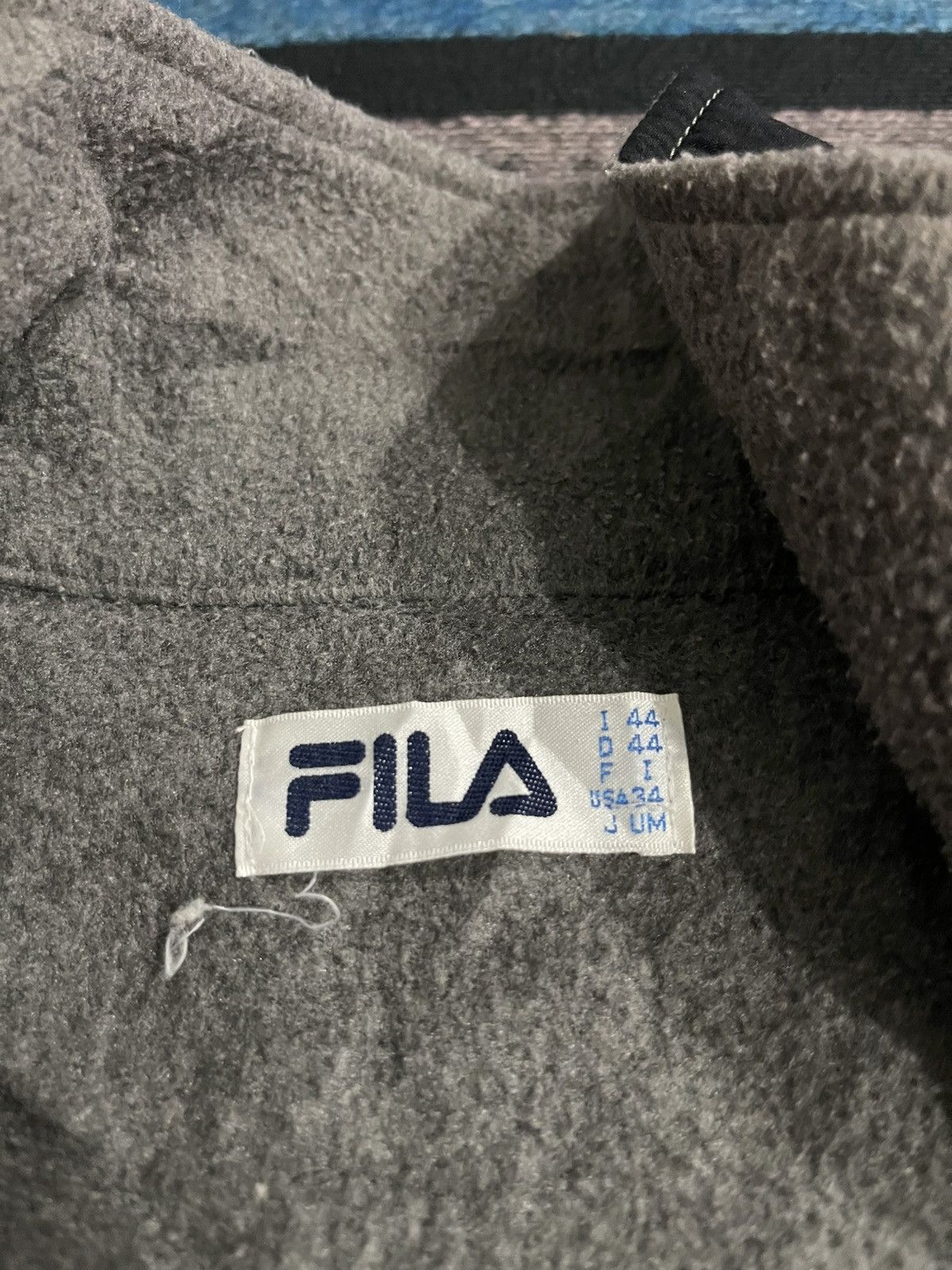 Fila × Vintage Vintage Fila Biella Italia Big Logo fleece Jacket Size US L / EU 52-54 / 3 - 14 Thumbnail