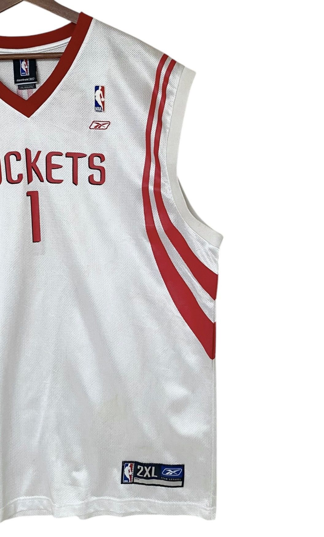 NBA × Reebok × Vintage Vintage Brand Reebok Team NBA Rocket Sleeveless Jersey 2000s Size US XXL / EU 58 / 5 - 4 Thumbnail