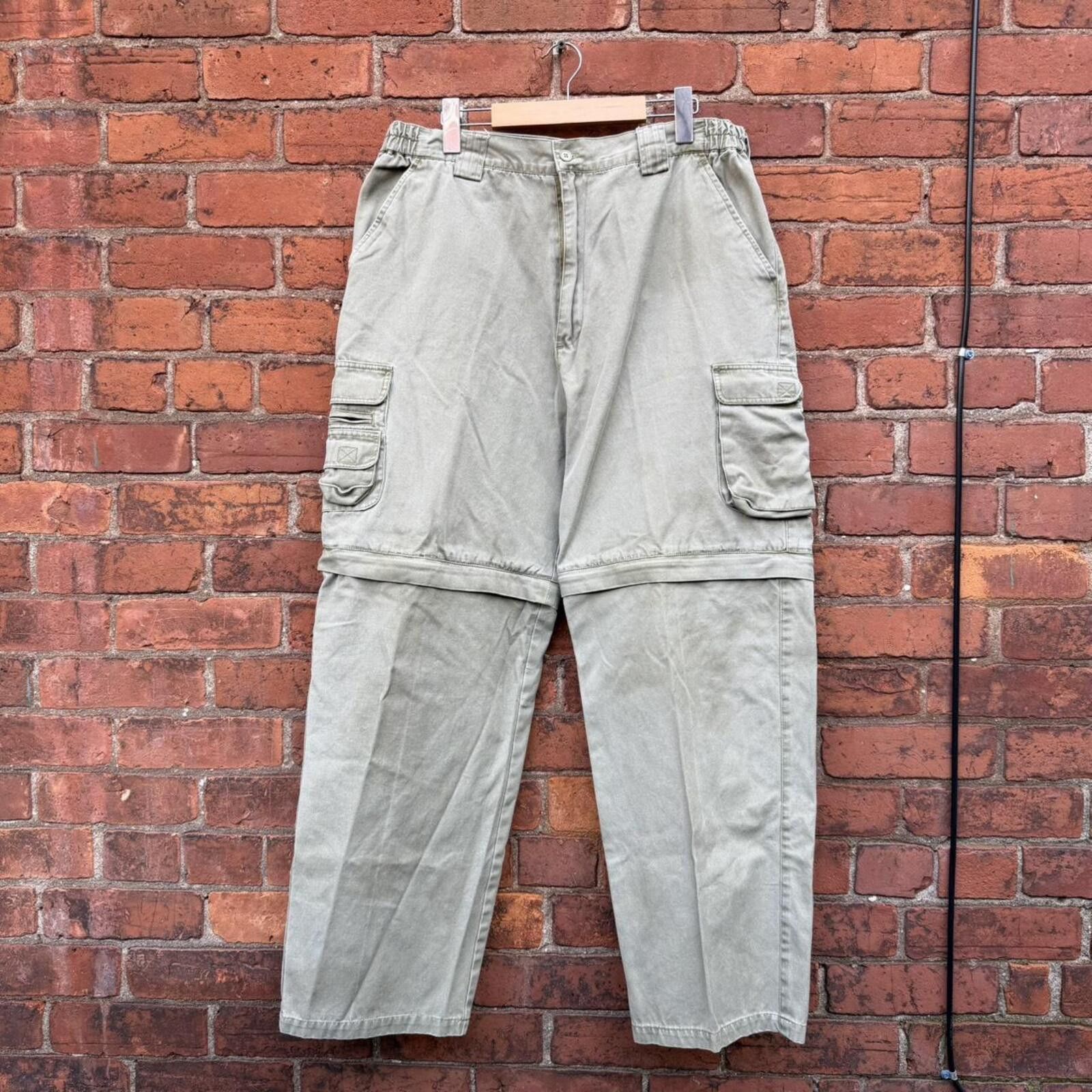 Other Vintage red head zip off summer cargo pants 00s 34-36x30 Size US 34 / EU 50 - 1 Thumbnail
