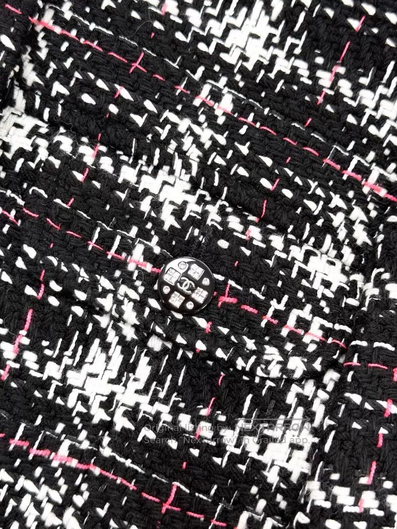 Chanel Chanel Color-matched plaid woven short tweed long-sleeved Size XS / US 0-2 / IT 36-38 - 6 Thumbnail