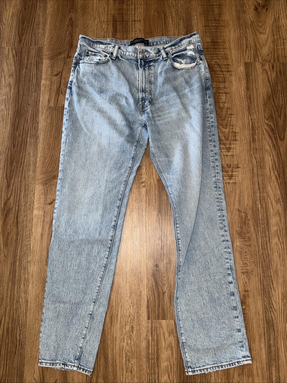 Abercrombie & Fitch Abercrombie & Fitch Jeans Mens Stonewash 90 Straight Vintage Size US 34 / EU 50 - 2 Thumbnail