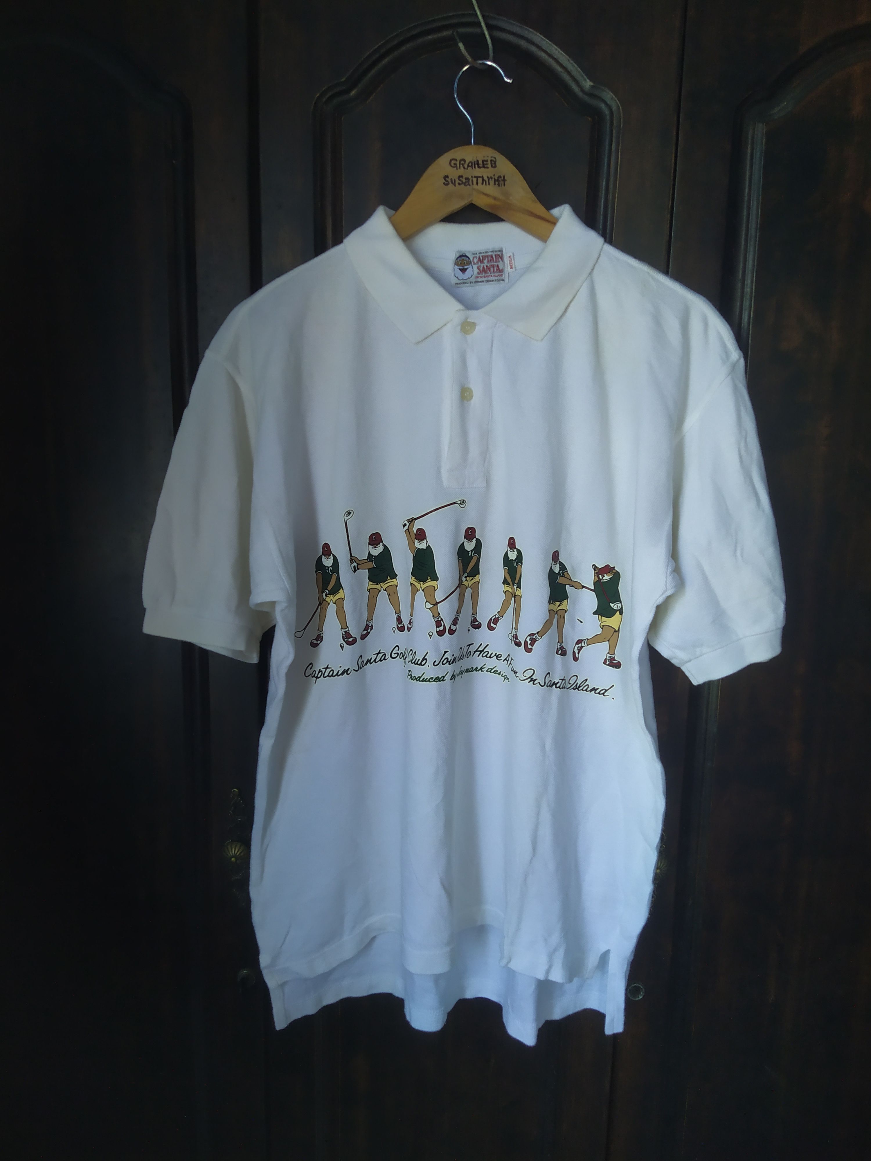 Vintage Captain Santa club Polo shirt Size US M / EU 48-50 / 2 - 1 Thumbnail
