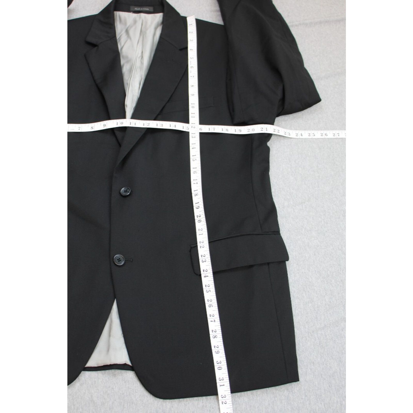 Michael Kors Michael Kors Blazer Mens 42R Black 2 Button Notch Lapel Size 42R - 7 Thumbnail