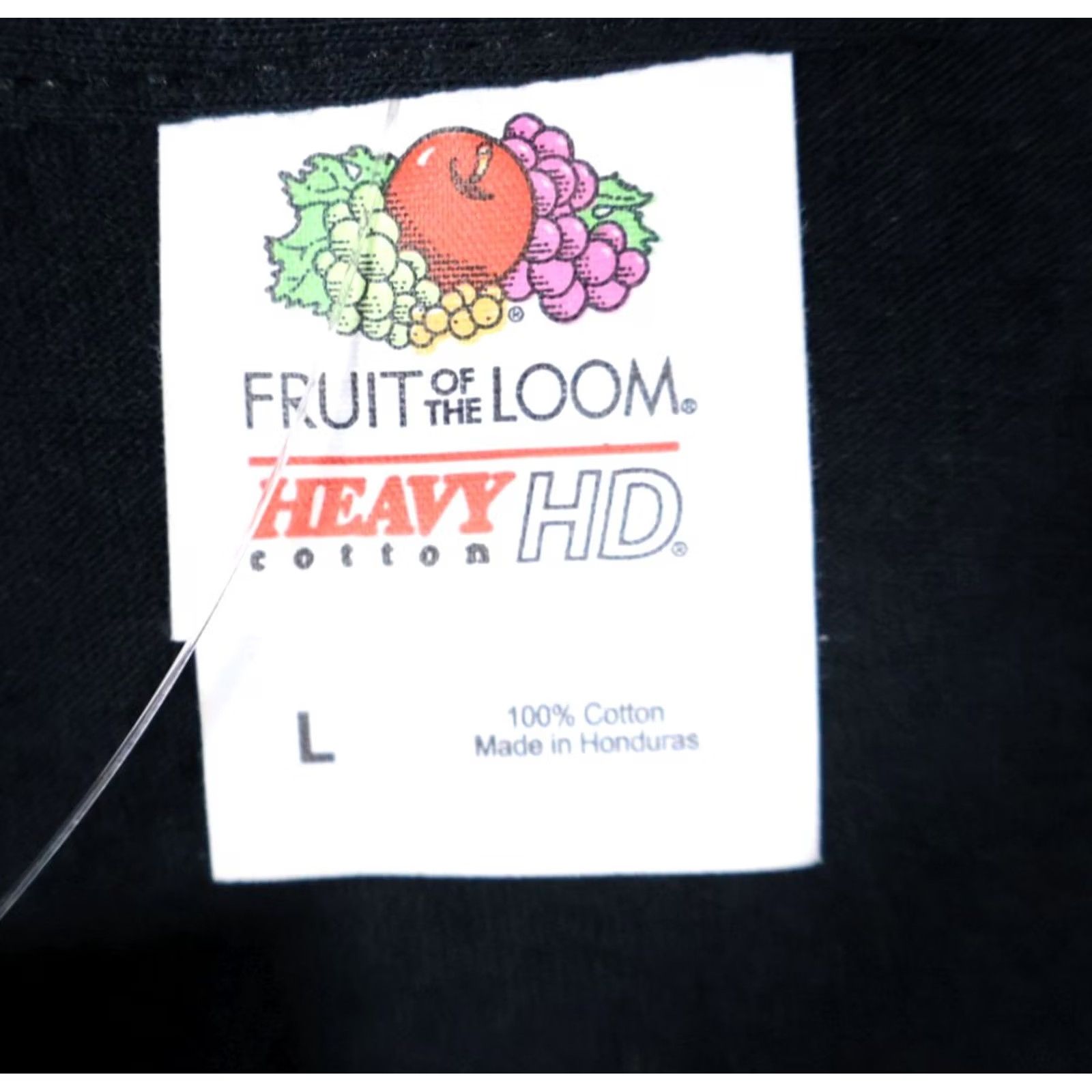 Fruit Of The Loom VTG Dragon T-Shirt Men's Large Black Graphic Print Cotton 90s Gothic Retro Fruit of the Loom Size US L / EU 52-54 / 3 - 3 Thumbnail