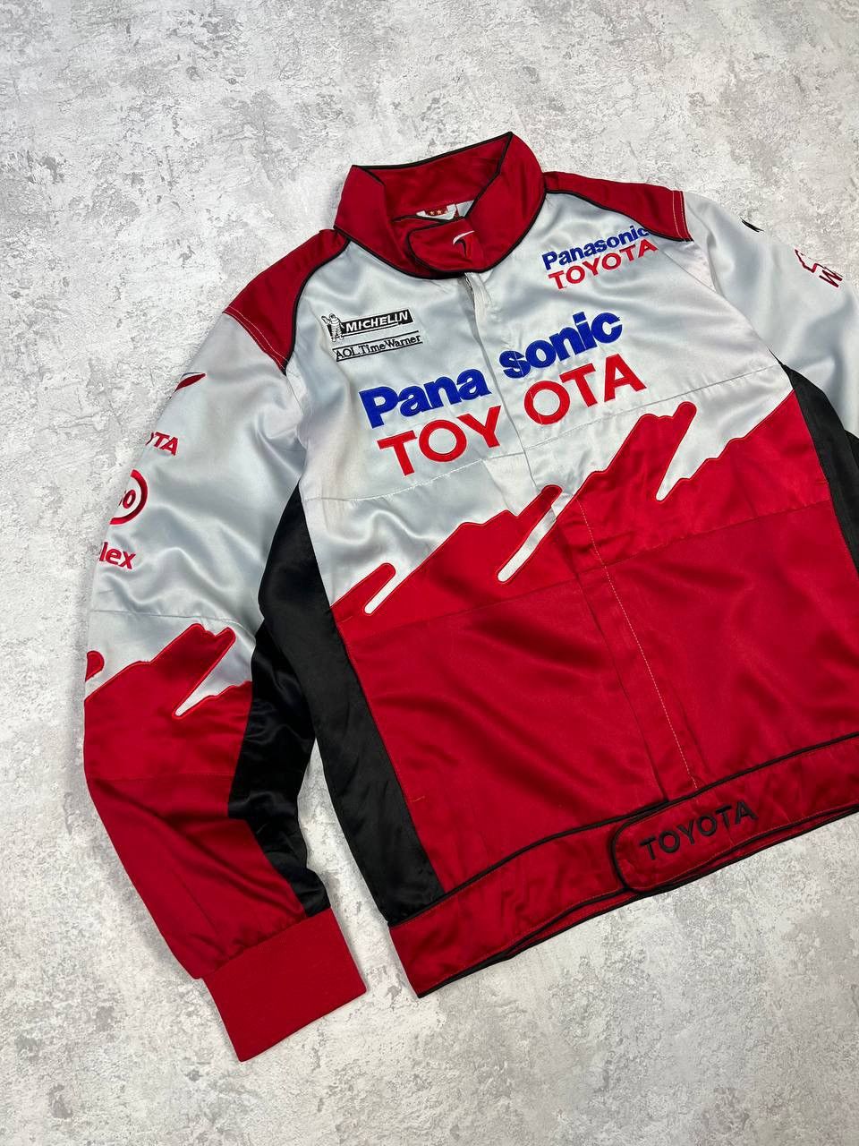 Vintage Vintage Toyota Panasonic Red Racing Jacket Size US M / EU 48-50 / 2 - 2 Thumbnail