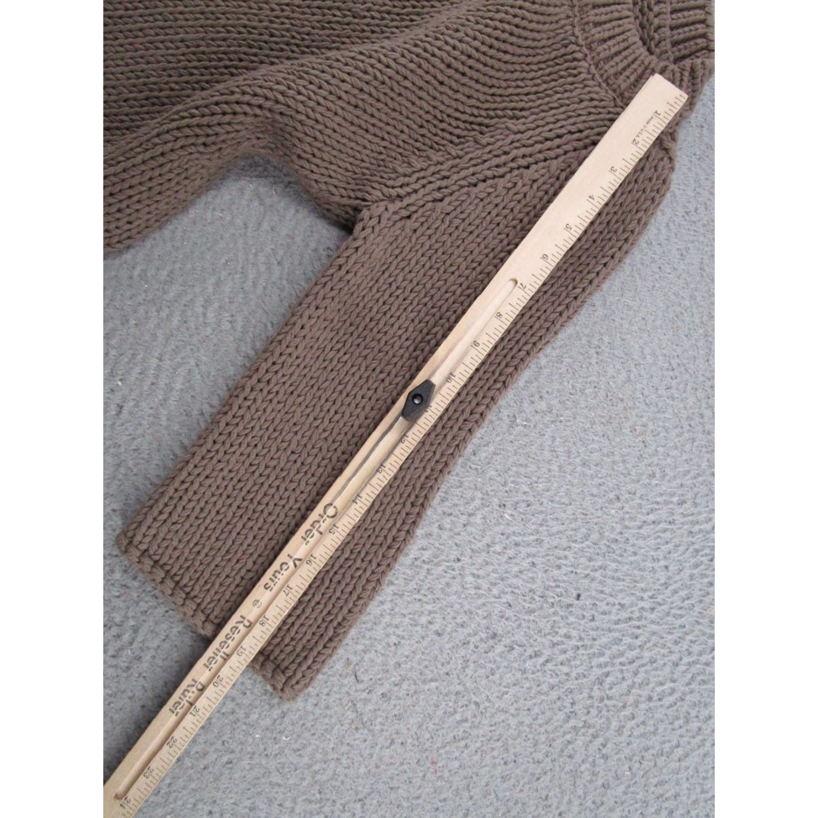 Soft Surroundings Soft Surroundings Pullover Sweater Women PM Petite M 3/4 Sleeve Knit Solid Brown Winter Fall Spring Casual Knits Womens Pullover Size Petite M PM Size M / US 6-8 / IT 42-44 - 6 Thumbnail