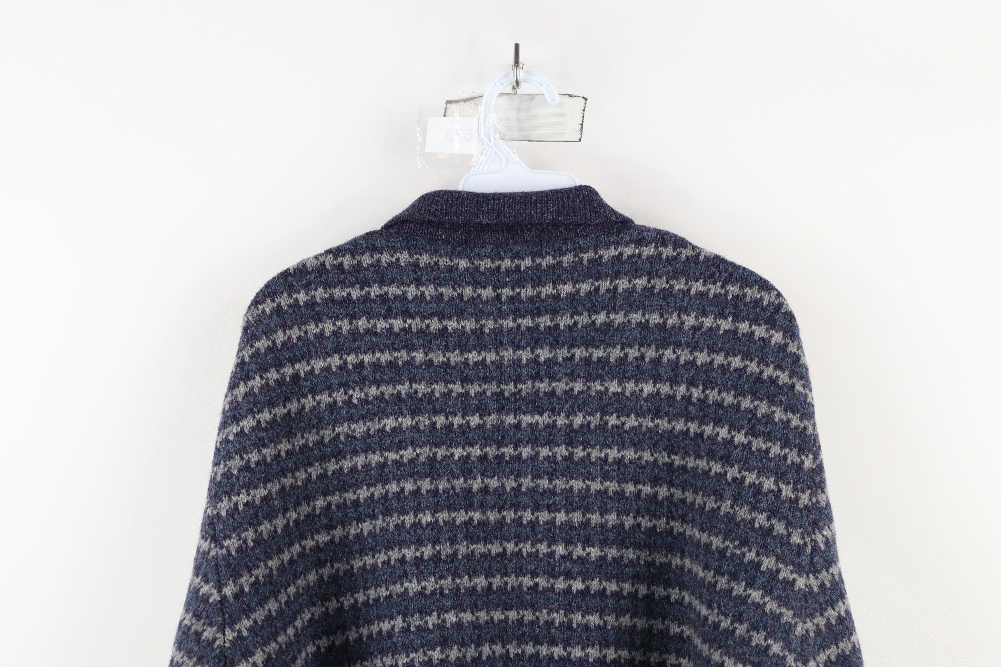 Eddie Bauer × Vintage Vintage 90s Eddie Bauer Knit Collared Cardigan Sweater Size L / US 10 / IT 46 - 9 Thumbnail