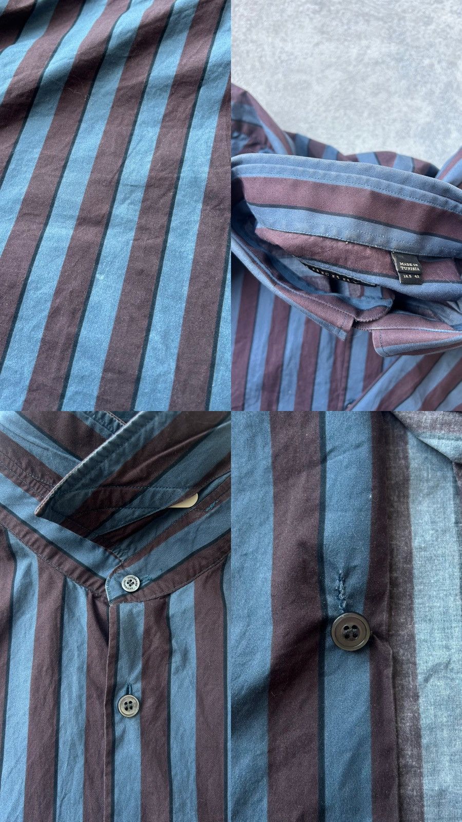 Burberry Burberry Buttop Up Long Sleeve Stripped Shirt Size US M / EU 48-50 / 2 - 10 Thumbnail