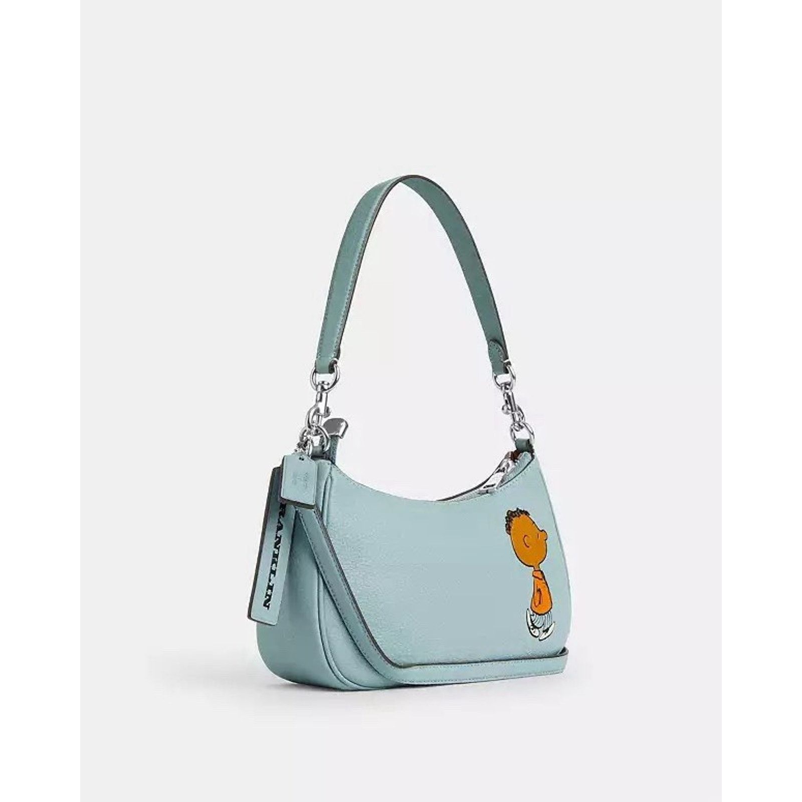 Coach NWT Coach X Peanuts Teri Shoulder Franklin CBJ80 Light Blue Size ONE SIZE - 10 Thumbnail