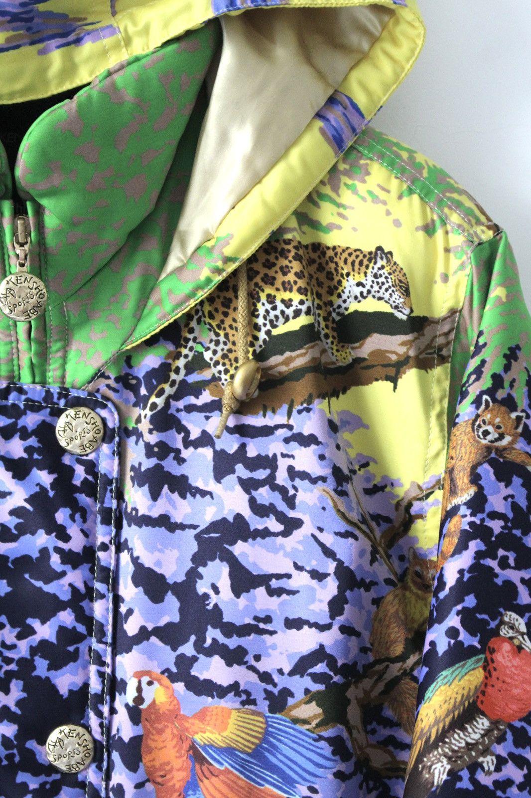 Japanese Brand 2000S KENSHO ABE JAPAN SPORTS WILDLIFE PRINT HOODED JACKET Size US L / EU 52-54 / 3 - 5 Thumbnail
