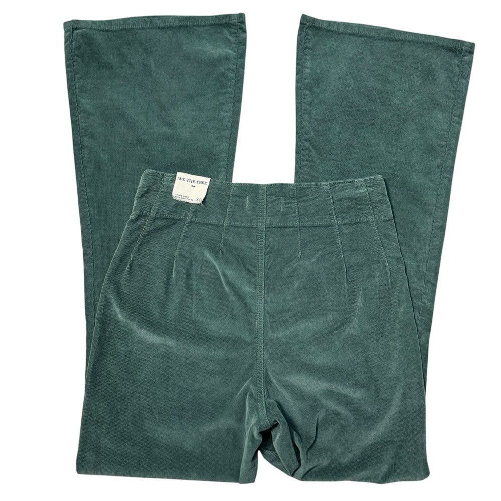 Free People NWT New Free People We The Free Jayde Cord Flare Green Jean Size 30" / US 8 / IT 44 - 5 Thumbnail