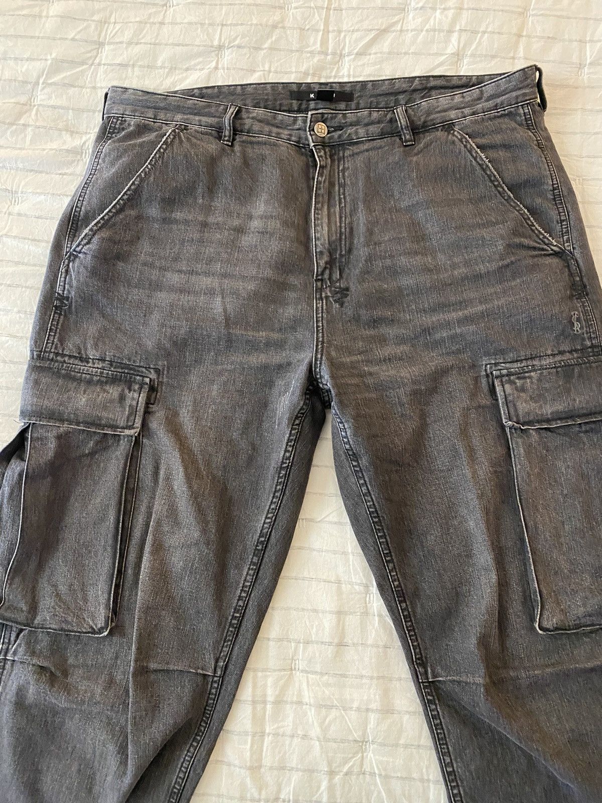 Ksubi Ksubi Riot Denim Cargo Pants Faded Black Sz38 Size US 38 / EU 54 - 7 Thumbnail