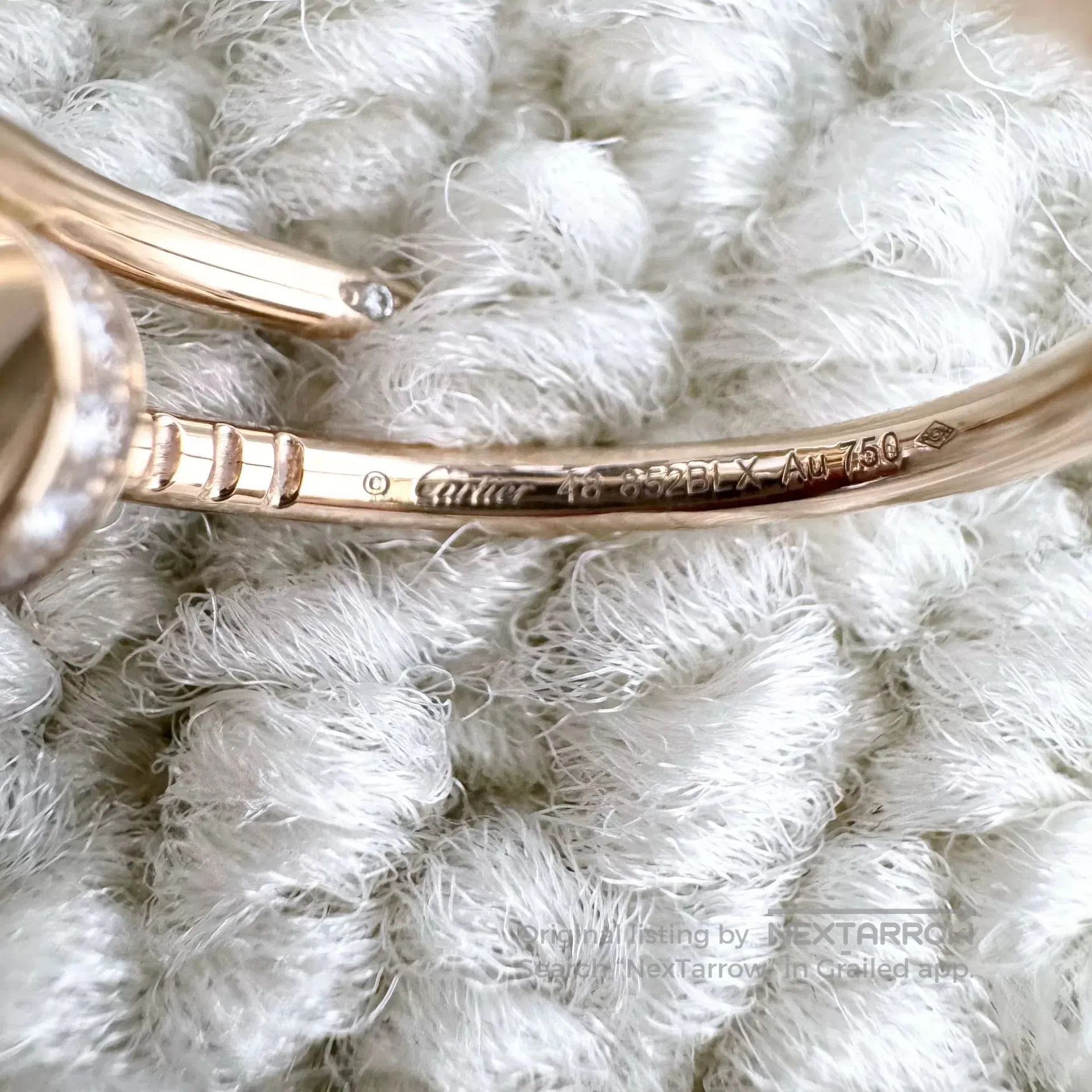 Cartier Cartier Rose Gold Diamond Nail Ring. Size ONE SIZE - 5 Thumbnail