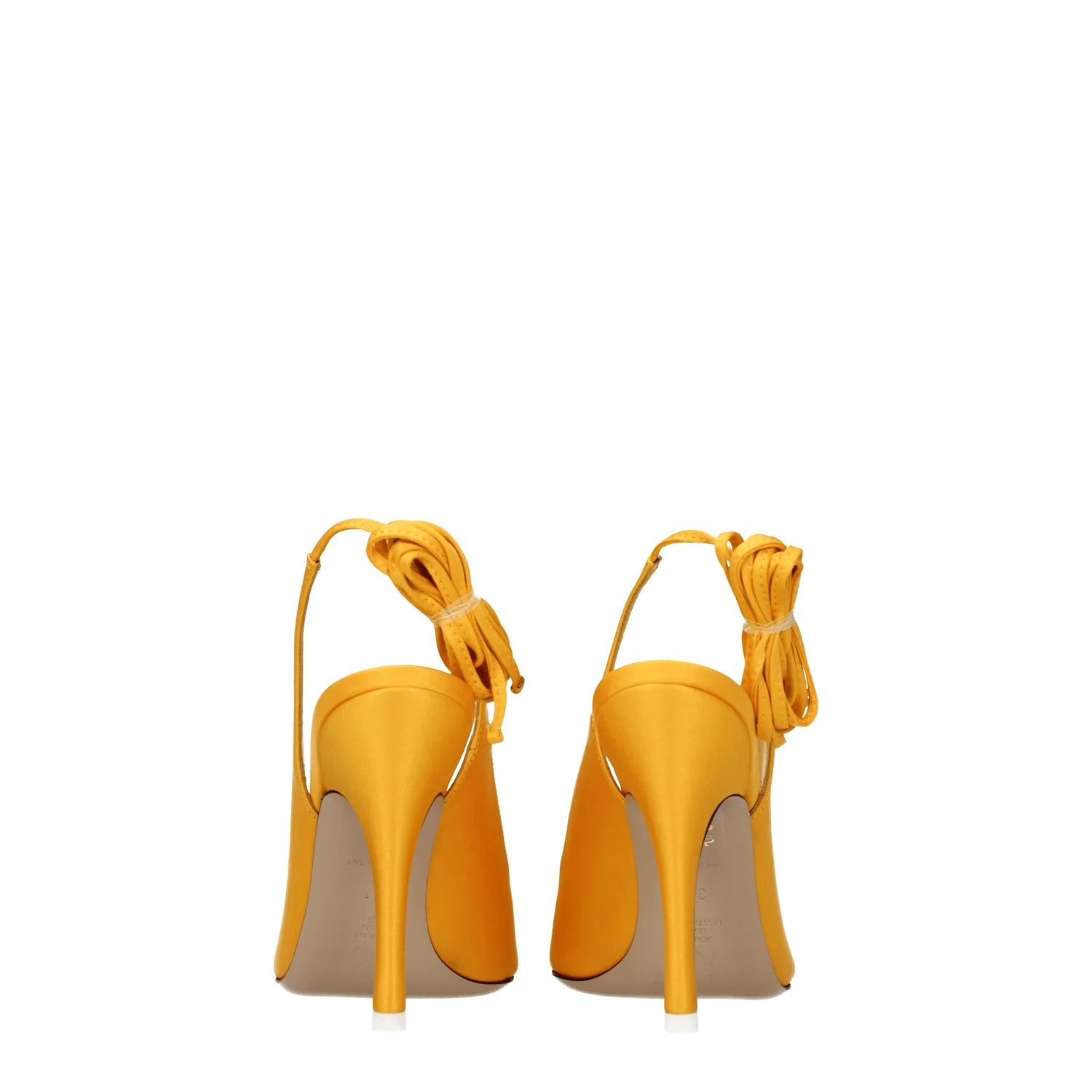 The Attico ob1o1e1224 Satin Sandals in Yellow Size US 6 / IT 36 - 5 Thumbnail