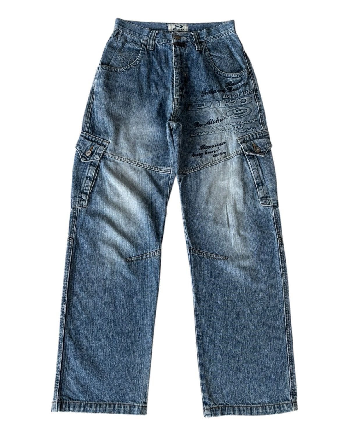 Hysteric Glamour VINTAGE PIKO HAWAIIAN BAGGY CARGO PANTS JEANS Size US 27 - 7 Thumbnail
