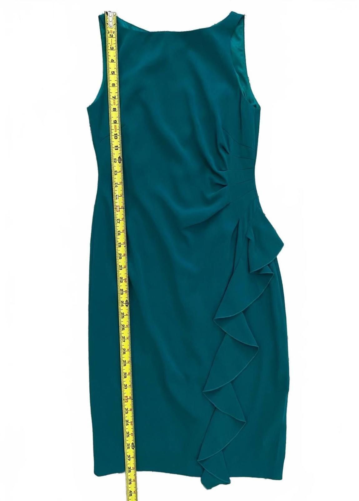 Other COAST CARE Vintage Midi Dress with Ruffles in Jade (US 8) Size M / US 6-8 / IT 42-44 - 8 Thumbnail