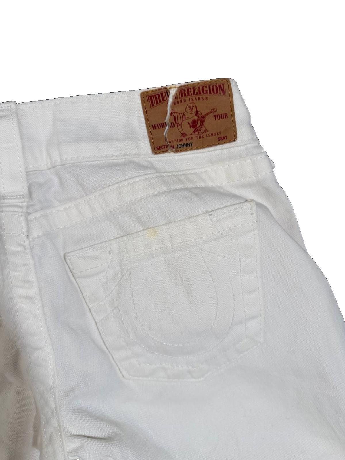 True Religion True Religion "Section Johnny" Jeans – Off-White – Size 25 Size 25" / US 0 / IT 36 - 4 Thumbnail