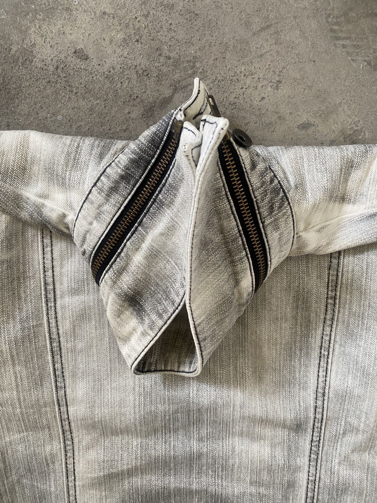 2000s Buffalo Bobs - Vkei Style Triple Zipper Denim Jacket