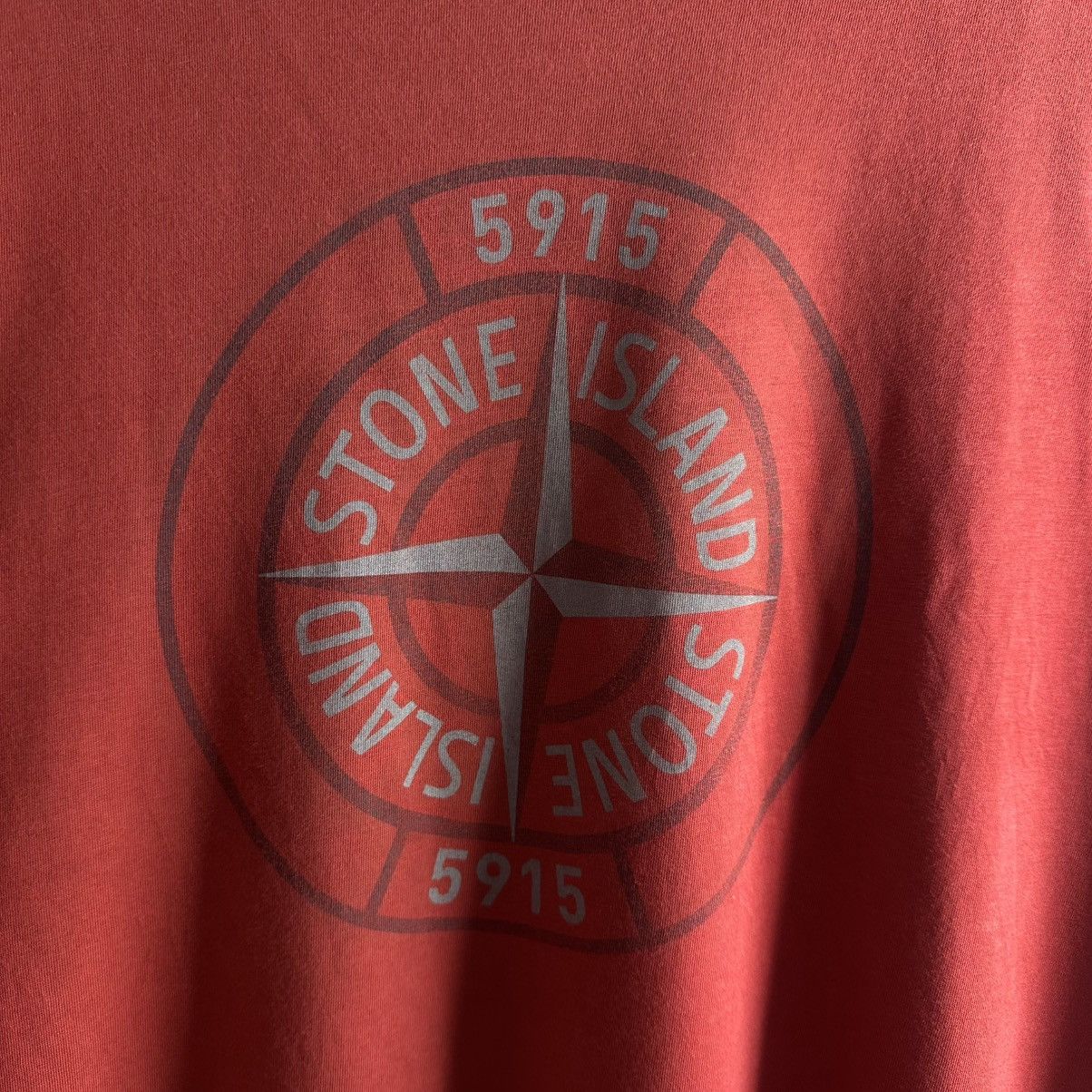 Stone Island ST Stone Island Vintage T-shirt Big Logo Streetwear Rare Size US XL / EU 56 / 4 - 4 Thumbnail