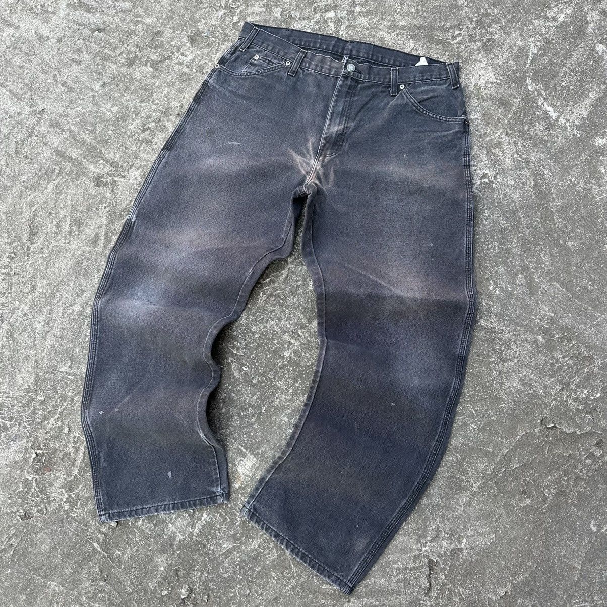 Carhartt (36x32.5) Crazy Vintage Y2K Dickies Carpenter Distressed Size US 36 / EU 52 - 4 Thumbnail