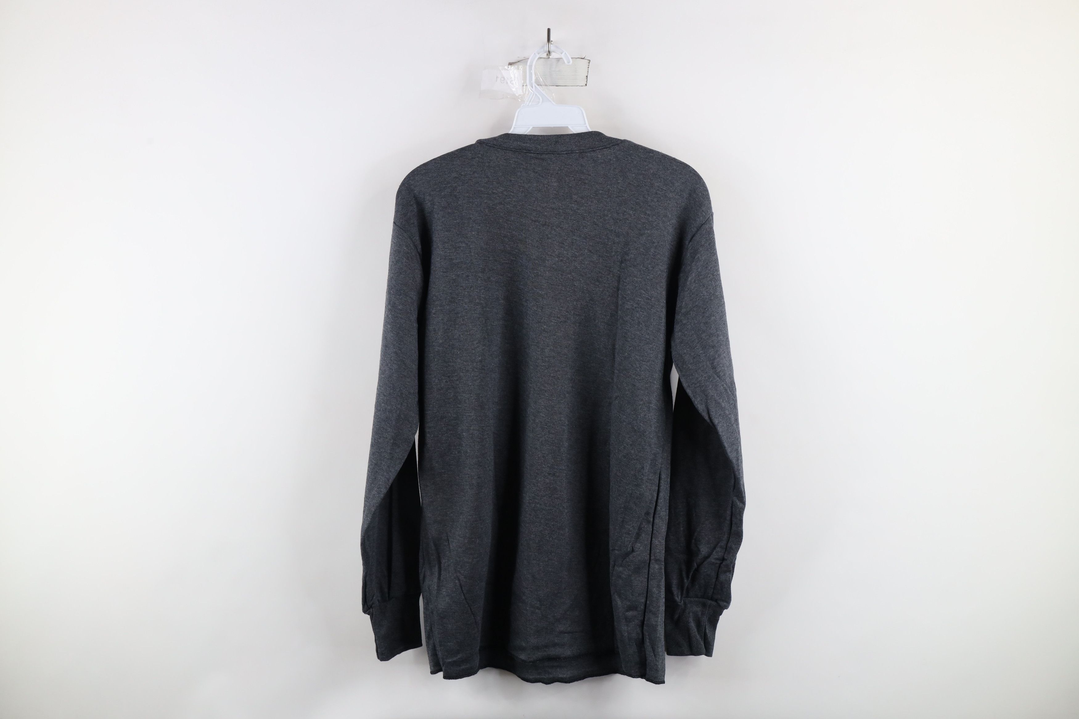 Vintage Vintage 90s Streetwear Long Sleeve T-Shirt Heather Gray Size US M / EU 48-50 / 2 - 5 Thumbnail