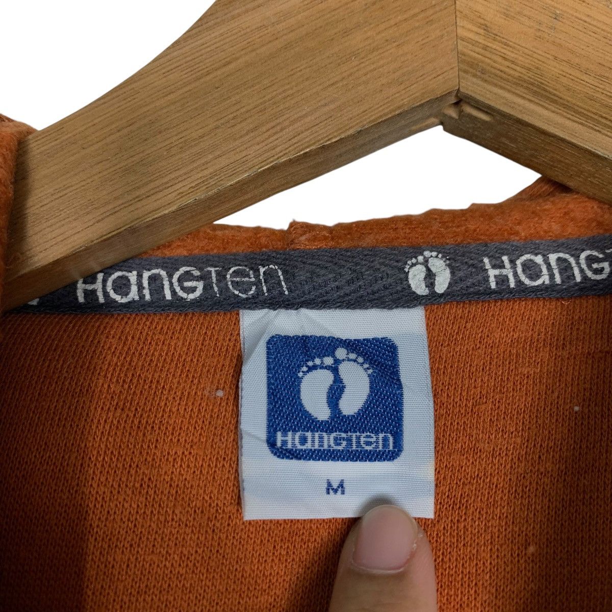 Hang Ten HANGTEN Small Logo Pullover Orange Hoodies #1552-C69 Size US M / EU 48-50 / 2 - 14 Thumbnail