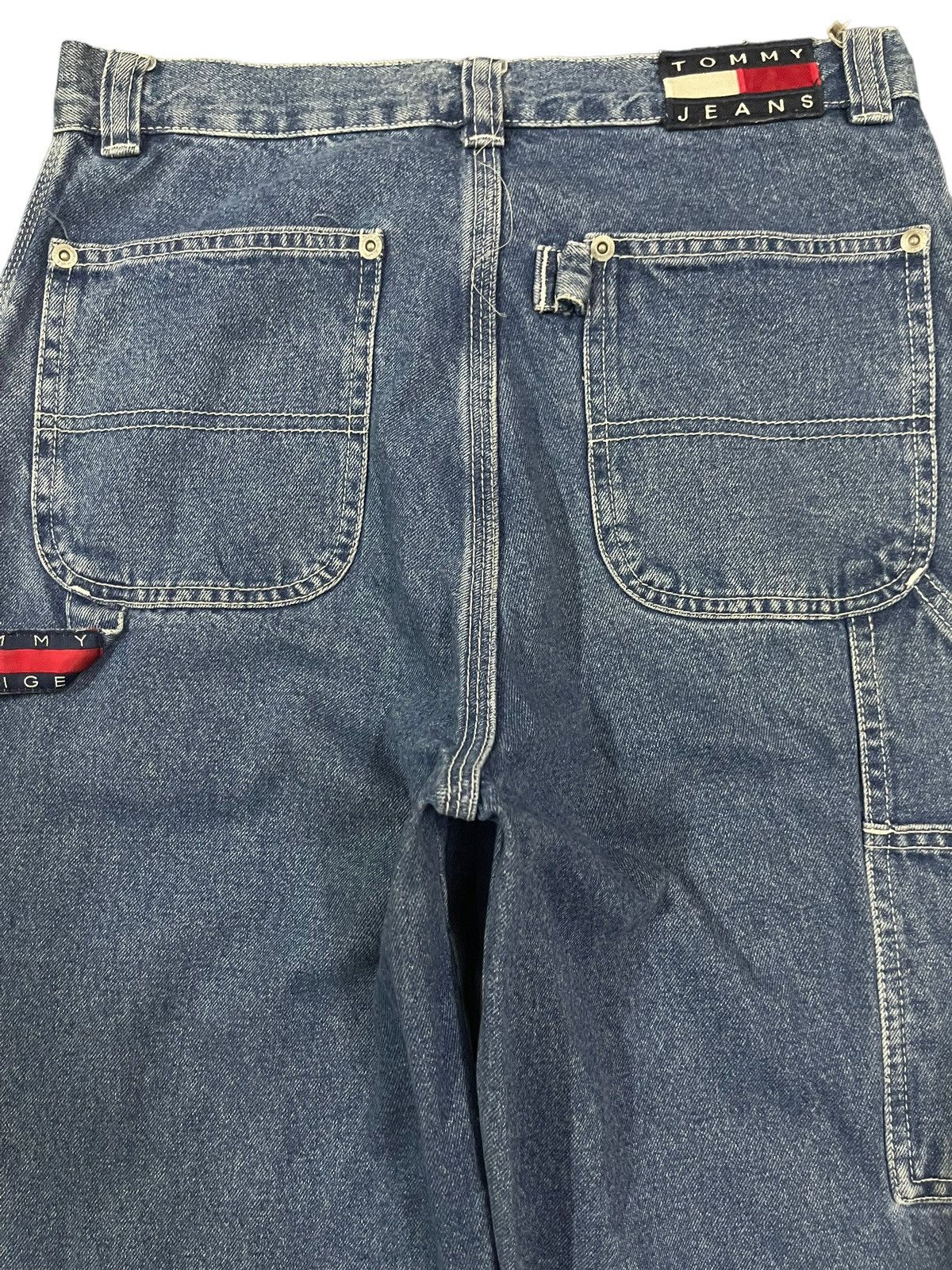 Tommy Hilfiger Vintage Tommy Hilfiger Carpenter Style Baggy Jeans Size US 27 - 4 Thumbnail