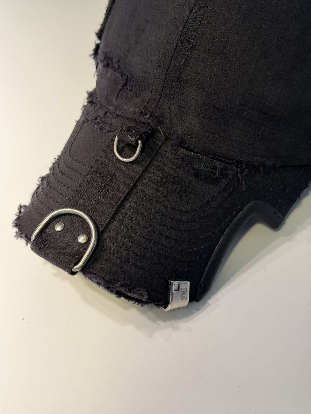 Balenciaga BALENCIAGA DEMNA SPRING 26 DISTRESSED RIPSTOP PIERCING CAP Size ONE SIZE - 2 Thumbnail