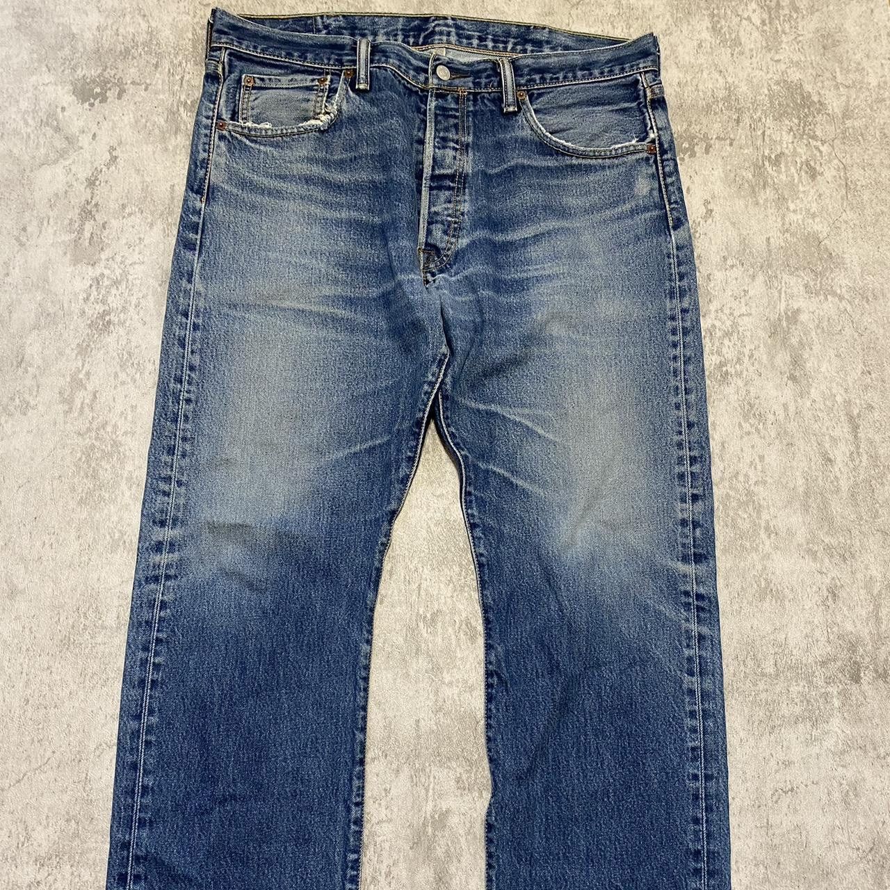 Levi's Levi's 501 blue denim jeans Rap hip hop vintag Size US 34 / EU 50 - 3 Thumbnail