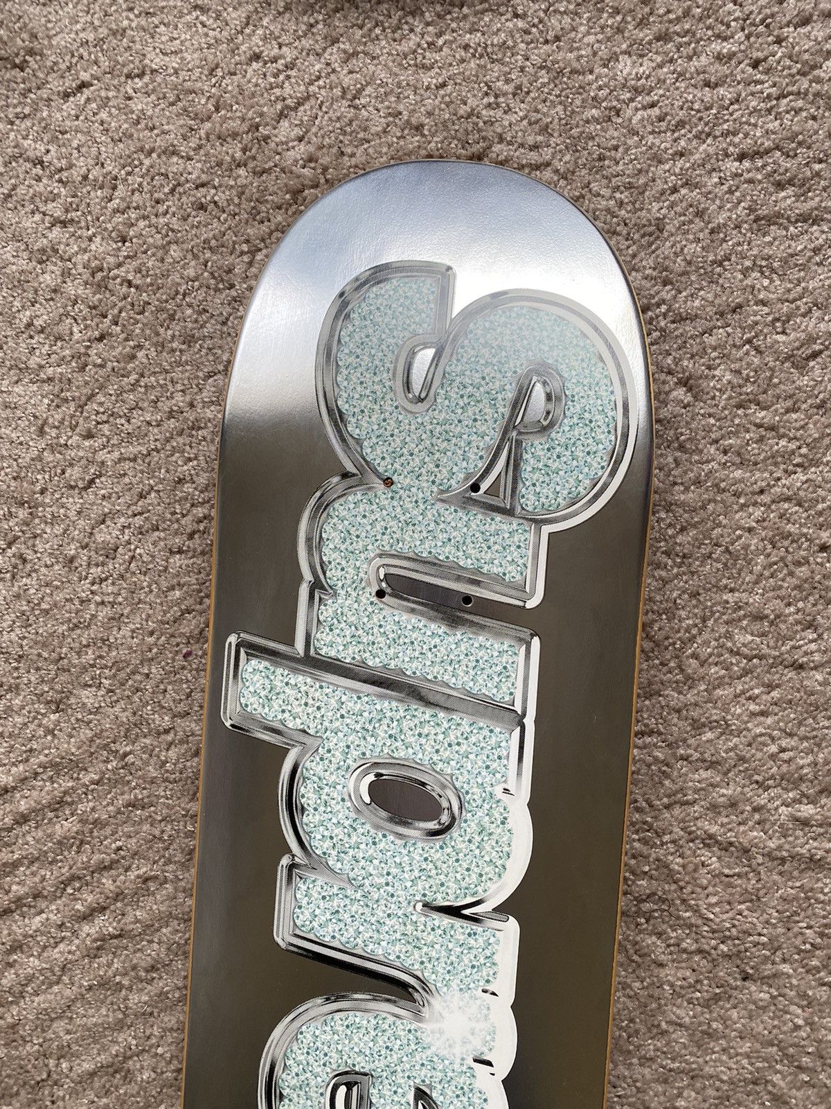 Supreme Supreme bling skate deck silver 2013 authentic Size ONE SIZE - 3 Thumbnail