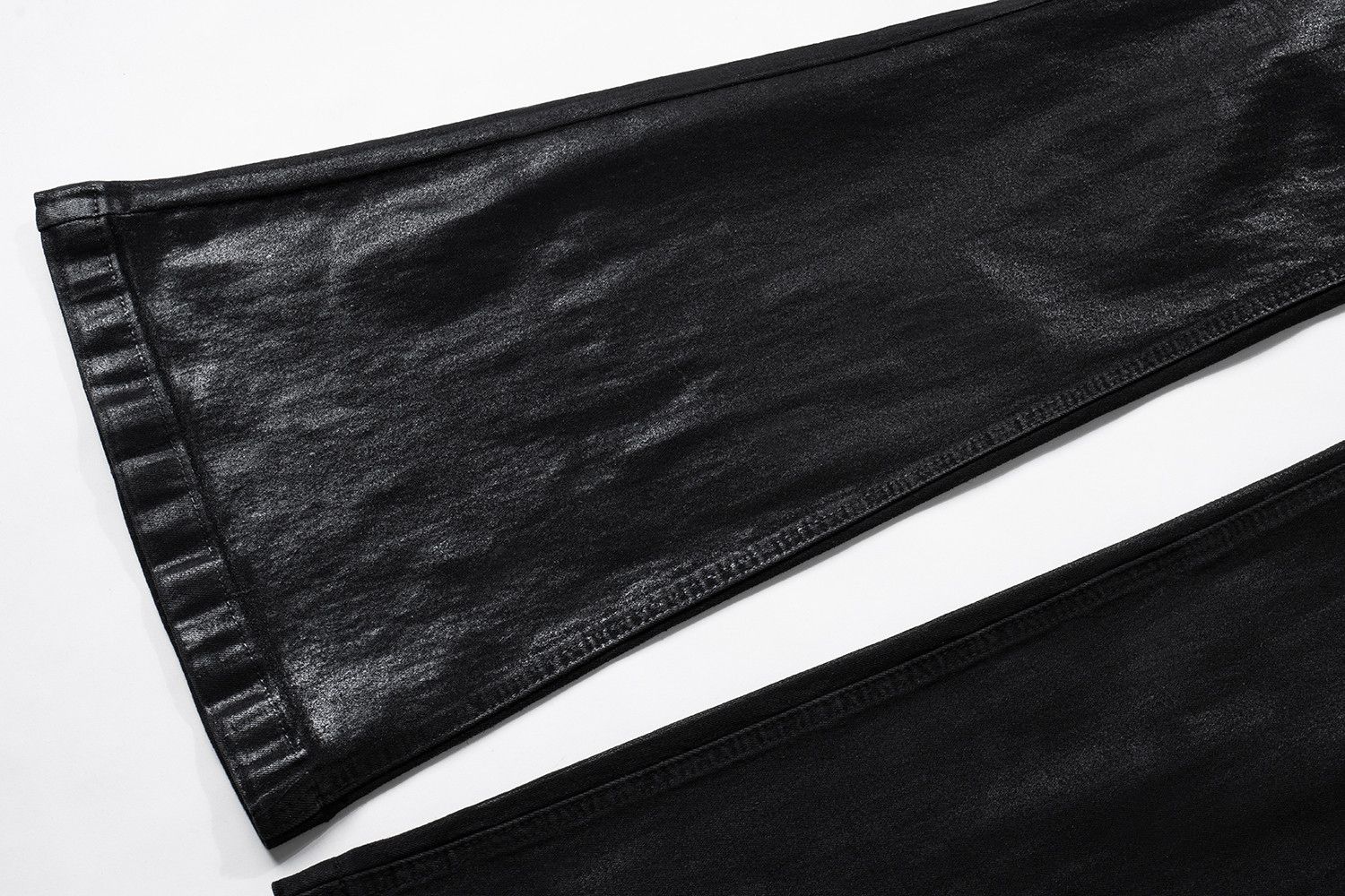 Japanese Brand × Jean Y2k Streetwear Wax Leather Stretch Jeans Size US 29 - 7 Thumbnail