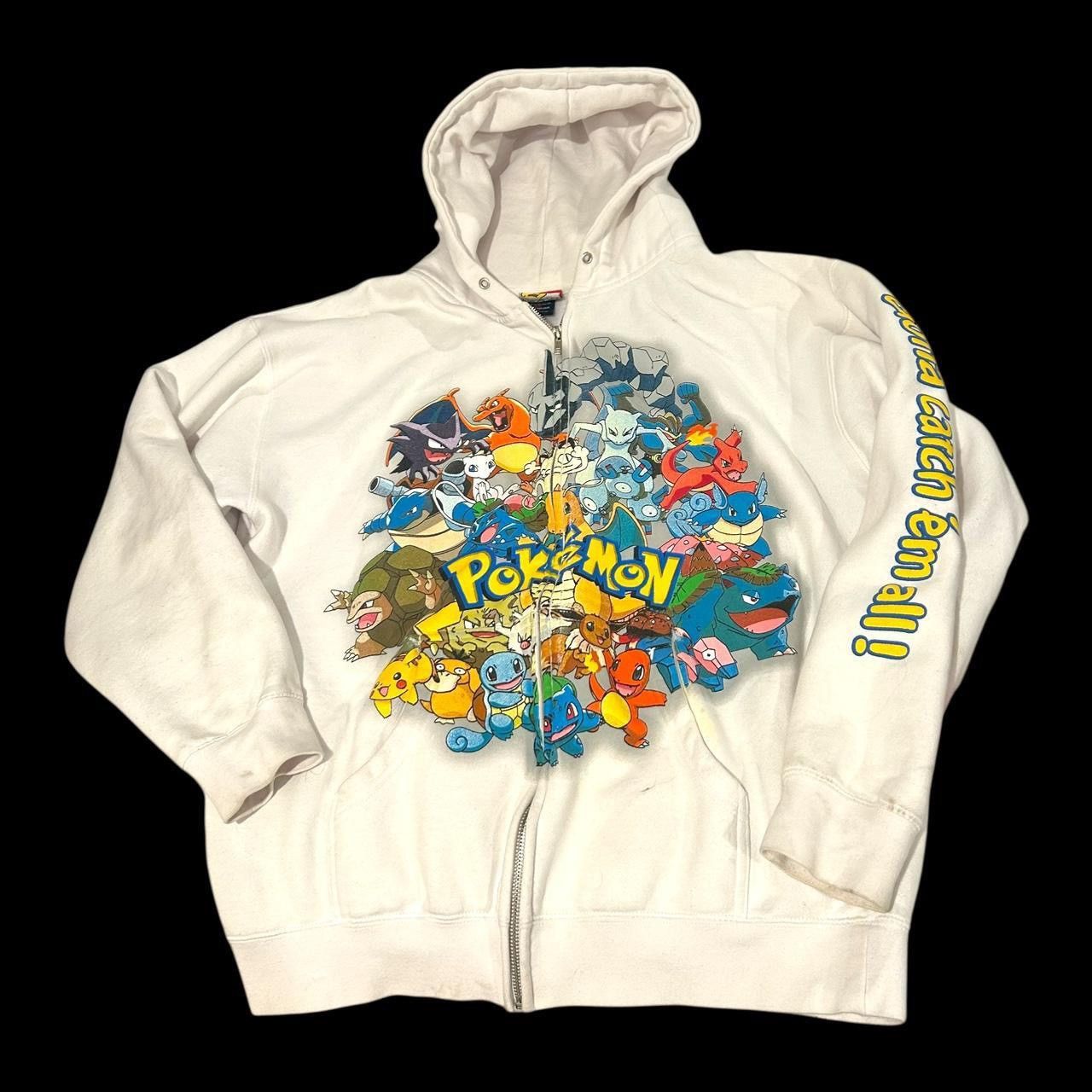 Giant 2008 Vintage Nintendo Pokémon Character Cast Zip Up Jacket Size US L / EU 52-54 / 3 - 1 Thumbnail