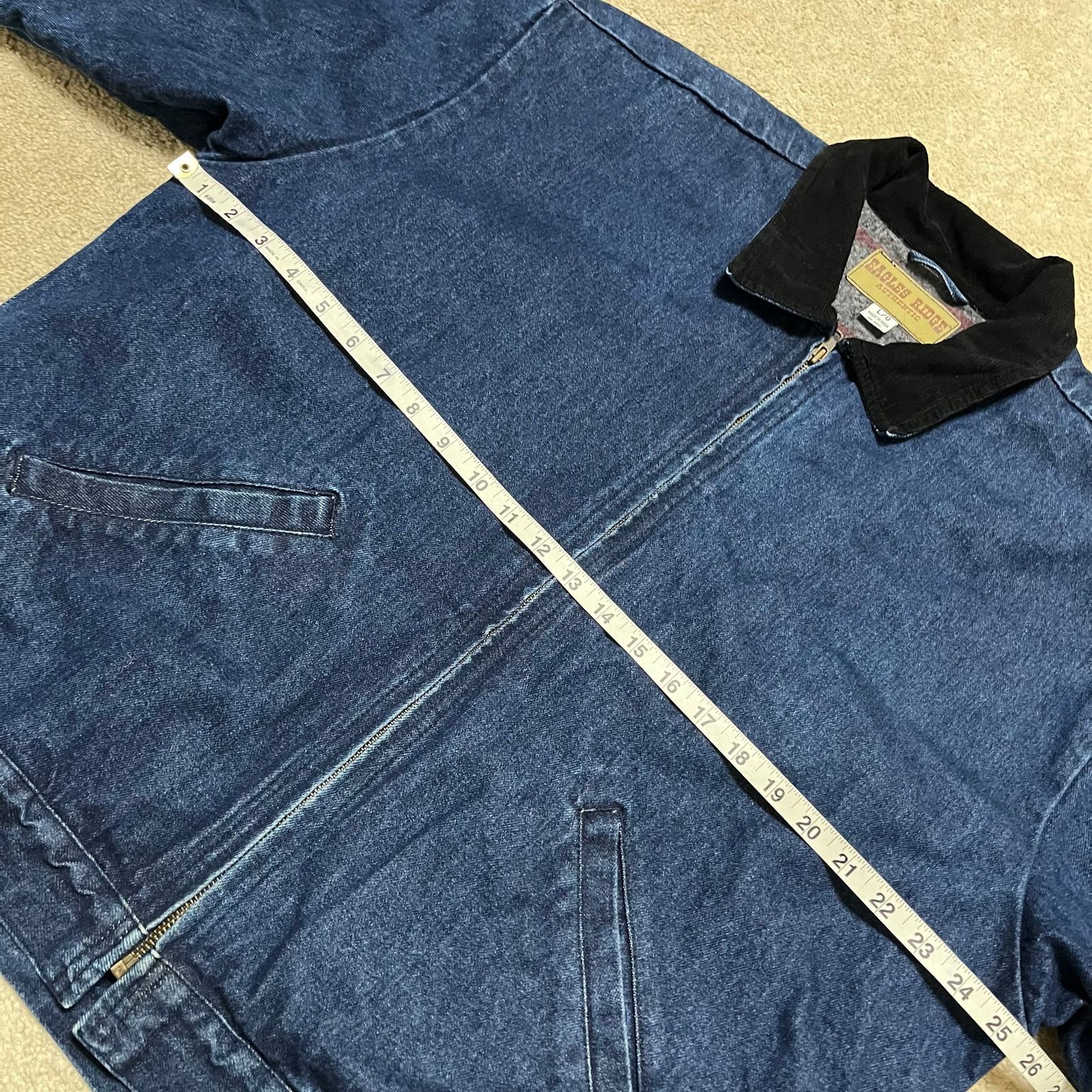 Other Vintage Eagles Ridge Blanket Lined Denim Bomber Jacket Large Size US L / EU 52-54 / 3 - 6 Thumbnail
