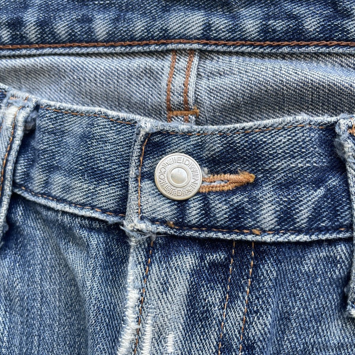 Edwin × Japanese Brand × Jean W32x30.5 Vintage Edwin Jeans Faded Pants Denim Size US 32 / EU 48 - 6 Thumbnail