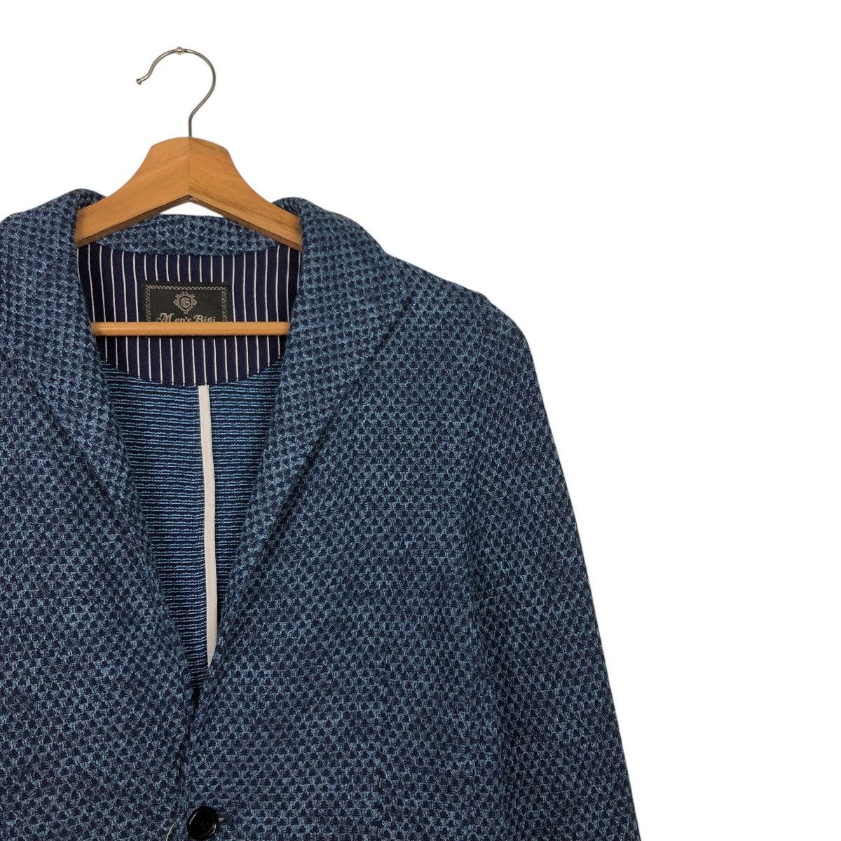Japanese Brand Men’s Bigi Japan Knit Jacket – Textured Navy Size US M / EU 48-50 / 2 - 7 Thumbnail