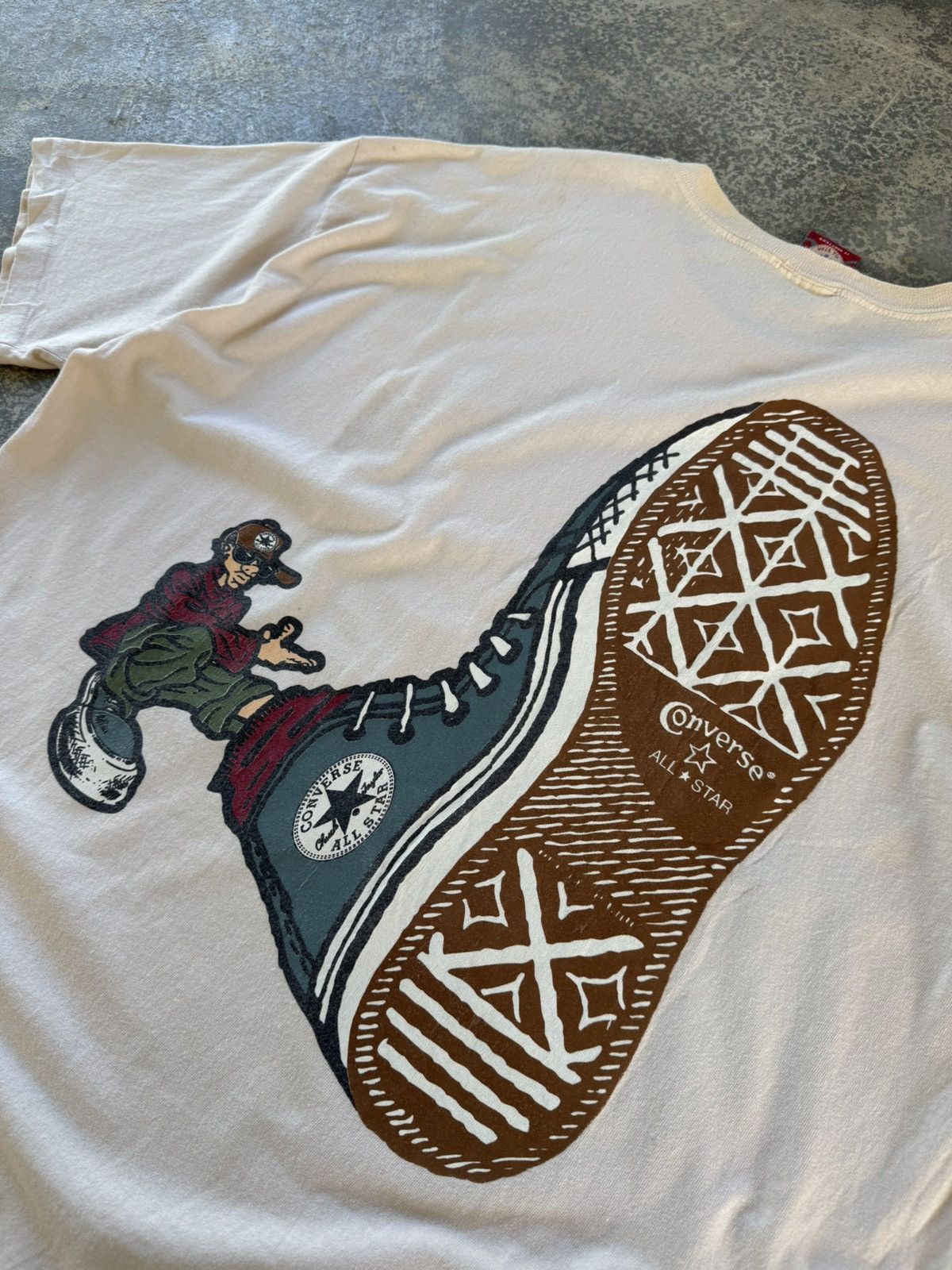 Converse × Vintage Vintage 90’s Converse Tee Size US XL / EU 56 / 4 - 5 Thumbnail