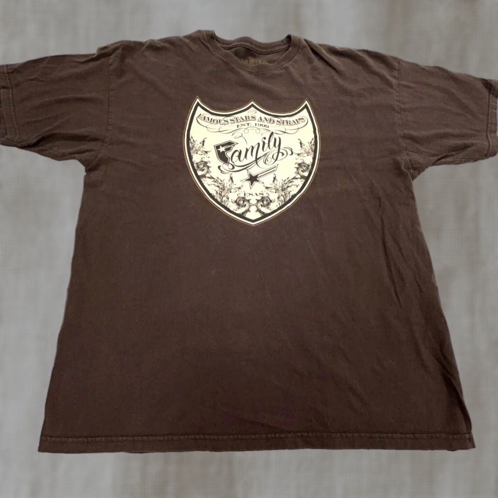 Vintage Famous Stars & Straps Shirt Men XL Brown Tee Family Skate Motocross Adult Shirts Size US XL / EU 56 / 4 - 1 Thumbnail