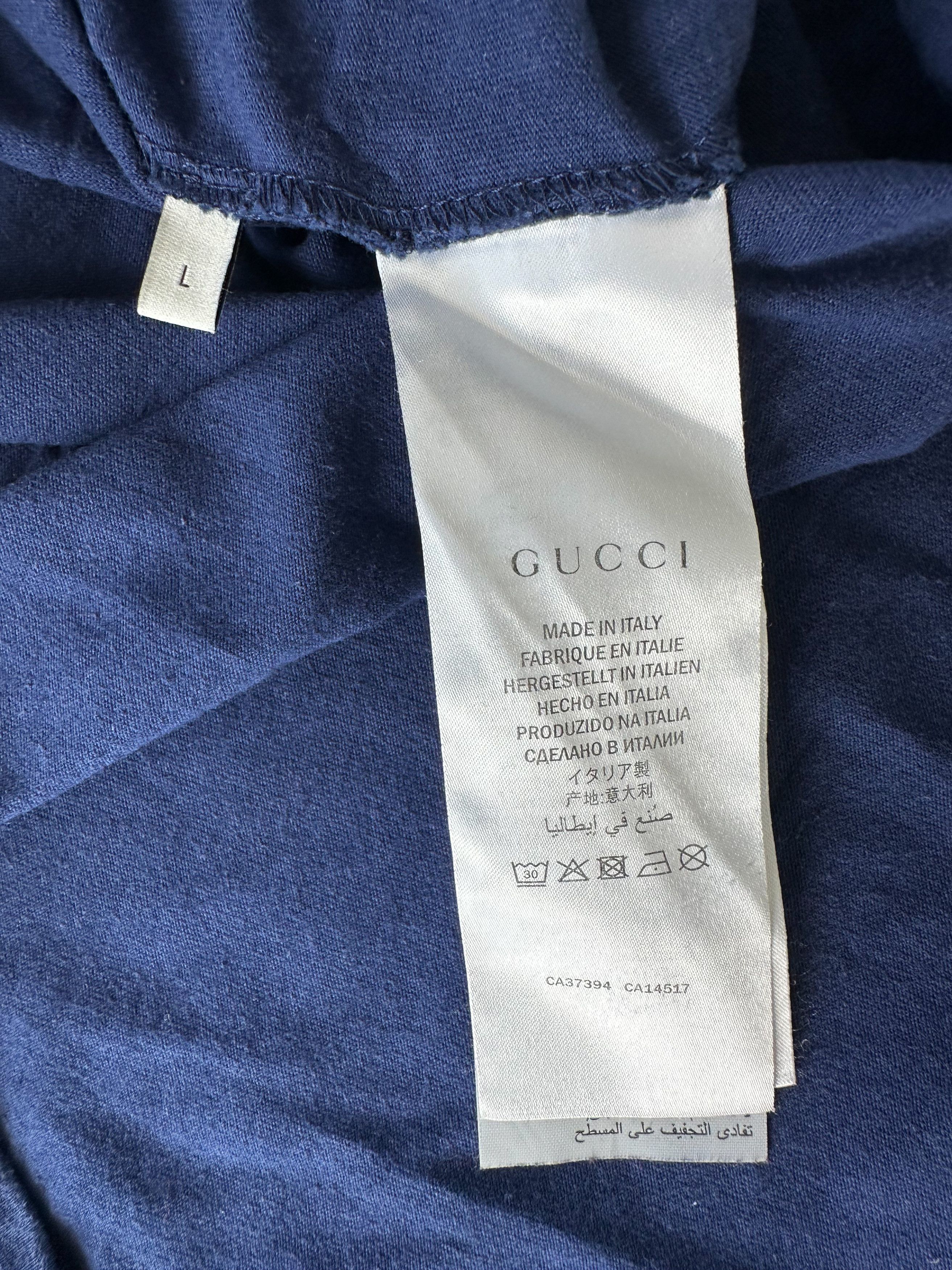 Gucci Blue & Green GG Logo T-Shirt Size US XL / EU 56 / 4 - 4 Thumbnail