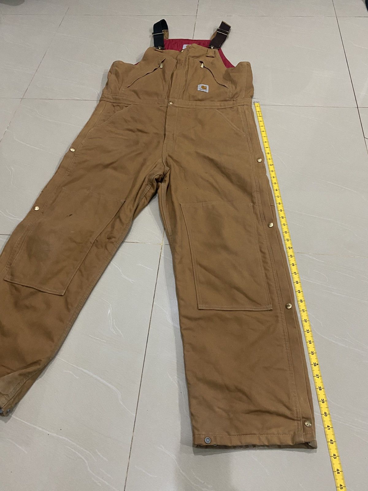Carhartt Carhatt Double Knee Overalls Convas Quiltd Size US 36 / EU 52 - 3 Thumbnail