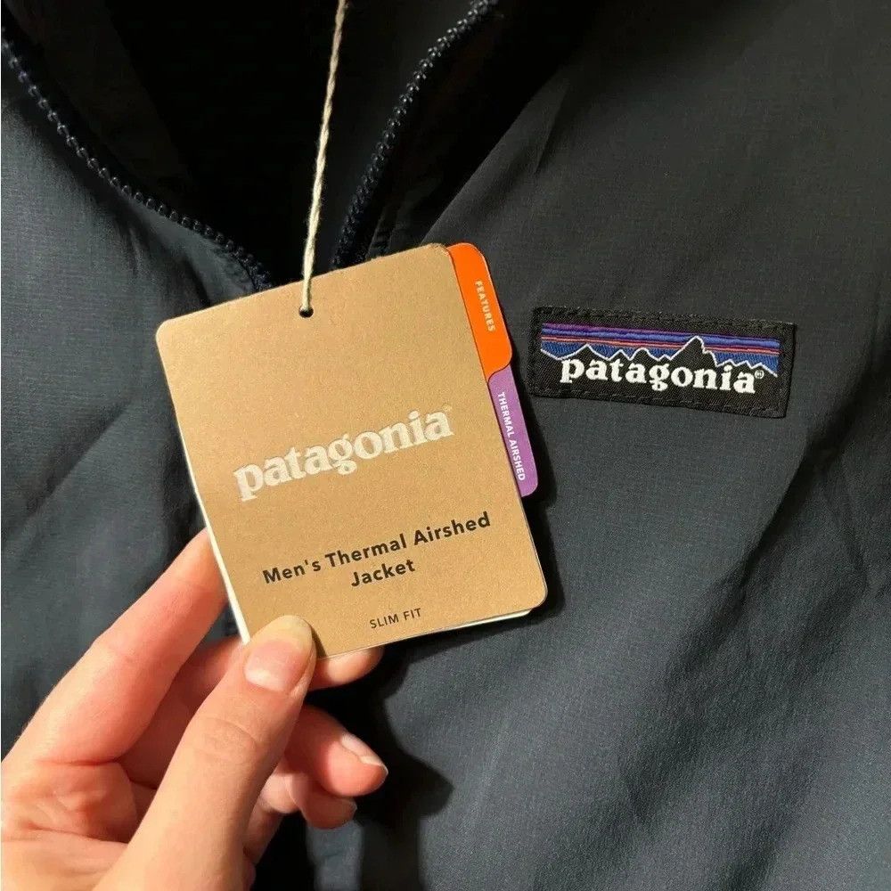 Patagonia NWT Patagonia Men's Thermal Airshed Jacket in Grey Blue XS Size US XS / EU 42 / 0 - 2 Thumbnail