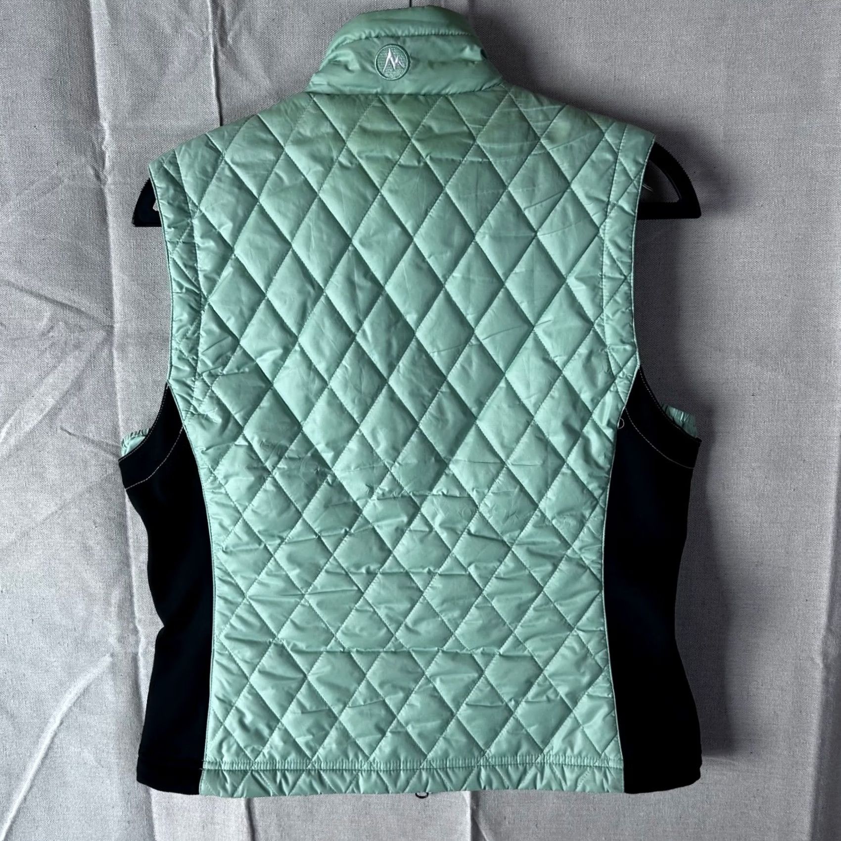 Marmot Marmot Womens Vest Medium Mint Green Black Outdoor Hiking Quilted Full Zip Size M / US 6-8 / IT 42-44 - 3 Thumbnail