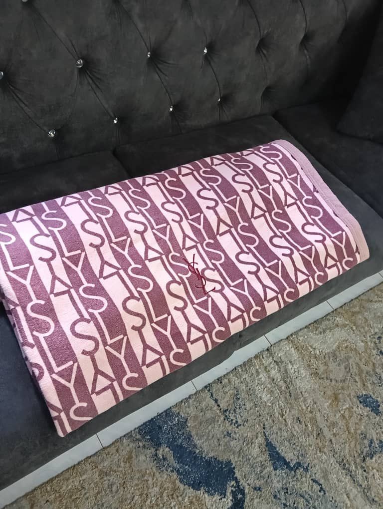 Yves Saint Laurent Vintage YSL throw blanket 120cmx200cm Size ONE SIZE - 3 Thumbnail