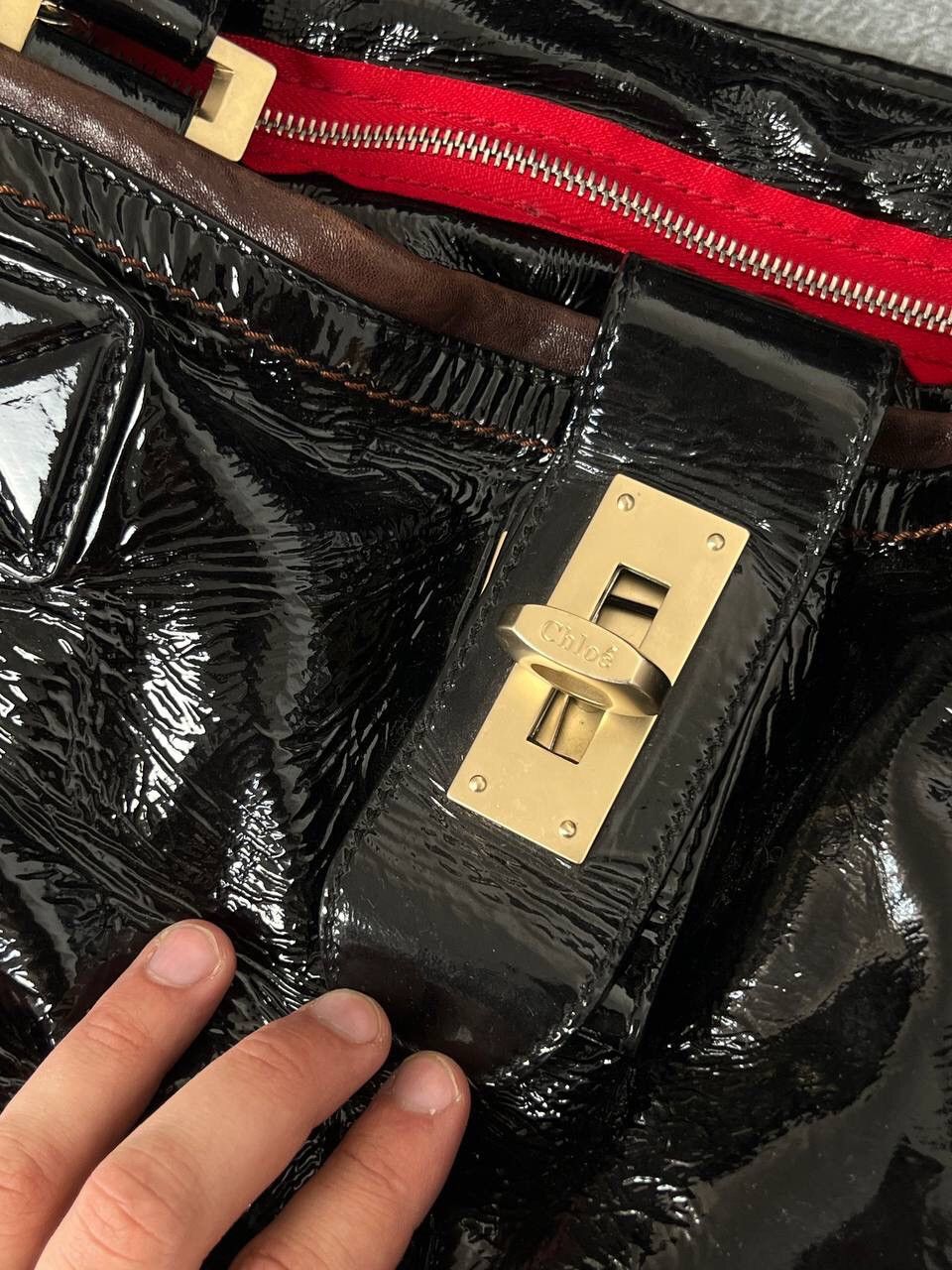 Chloe Chloe 00s Avant Garde Glamour Leather Handle Bag Size ONE SIZE - 8 Thumbnail