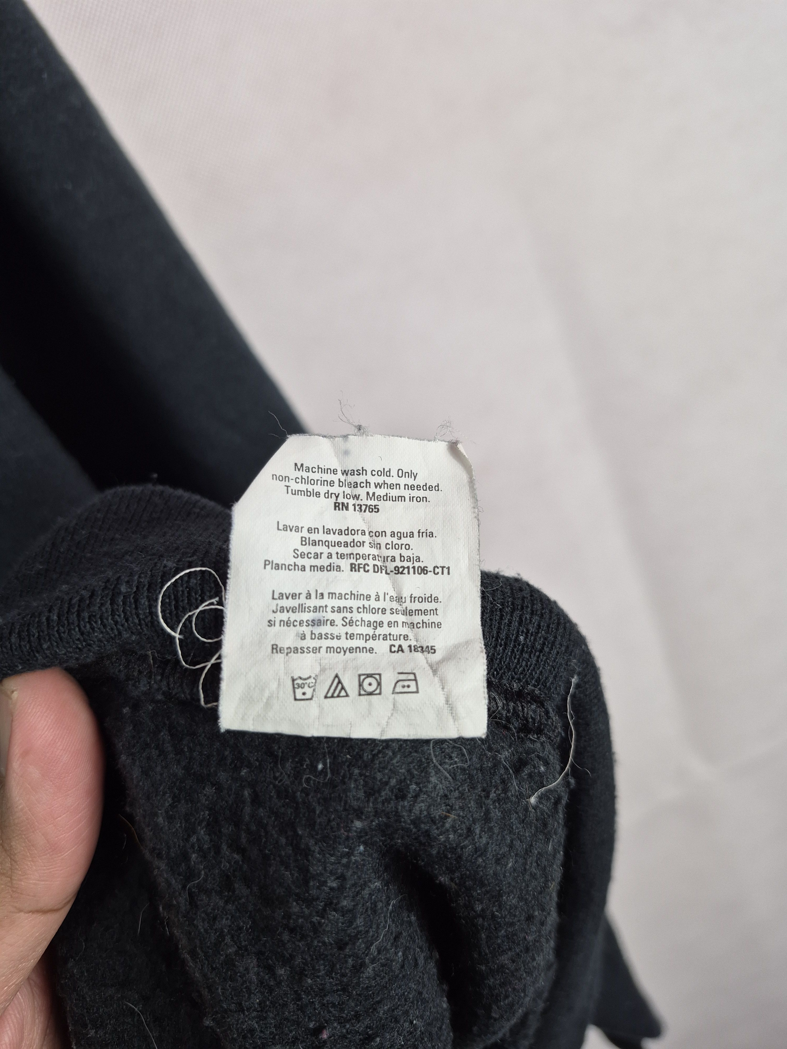 Fruit Of The Loom 🔥 Fruit of the Loom Plain Black Sweatshirt Pullover Size US L / EU 52-54 / 3 - 8 Thumbnail