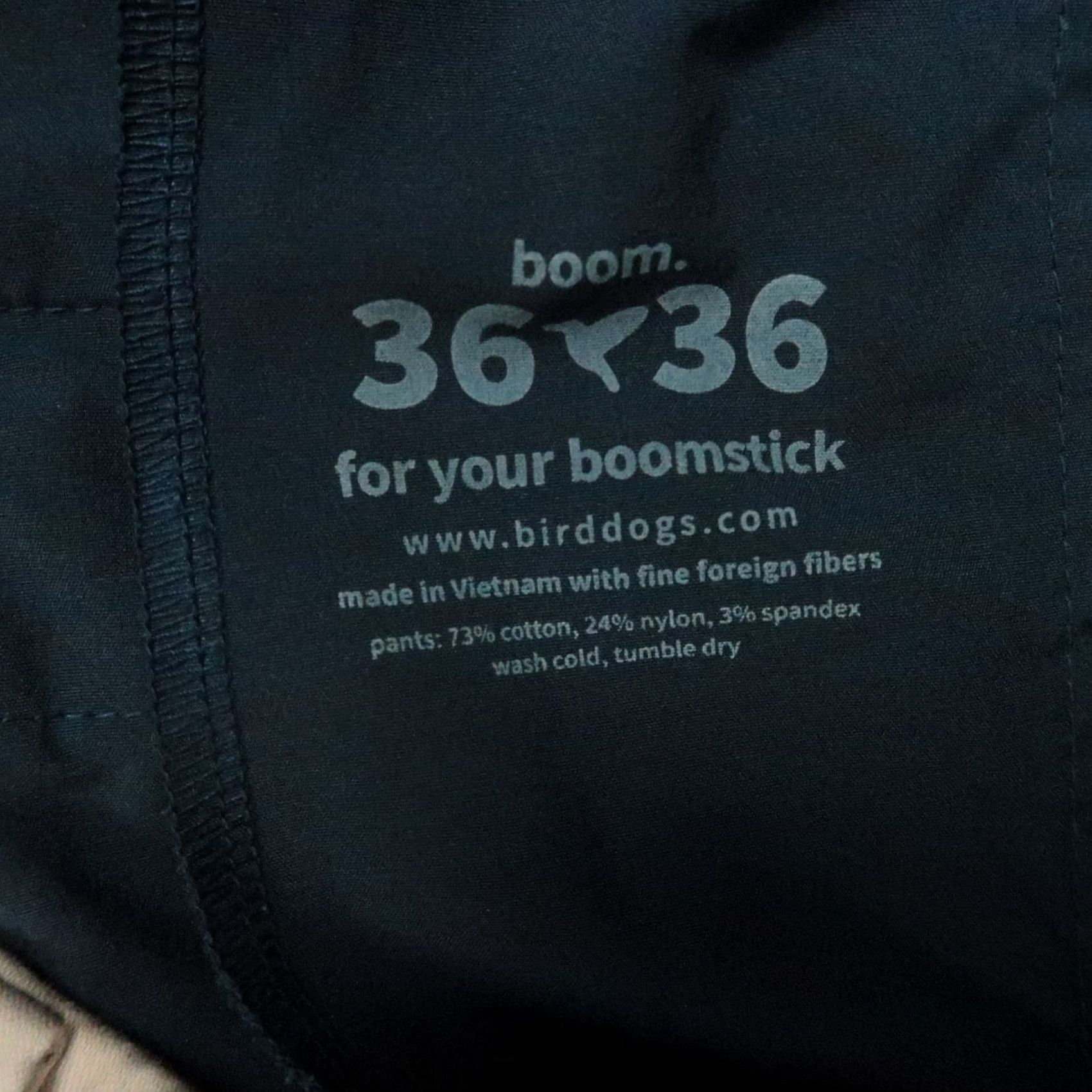 Vintage Birddogs Pants Mens 36x34 Khaki Tan Stretch Chino Zip Pocket Slim? (adjusted?) Size US 36 / EU 52 - 4 Thumbnail